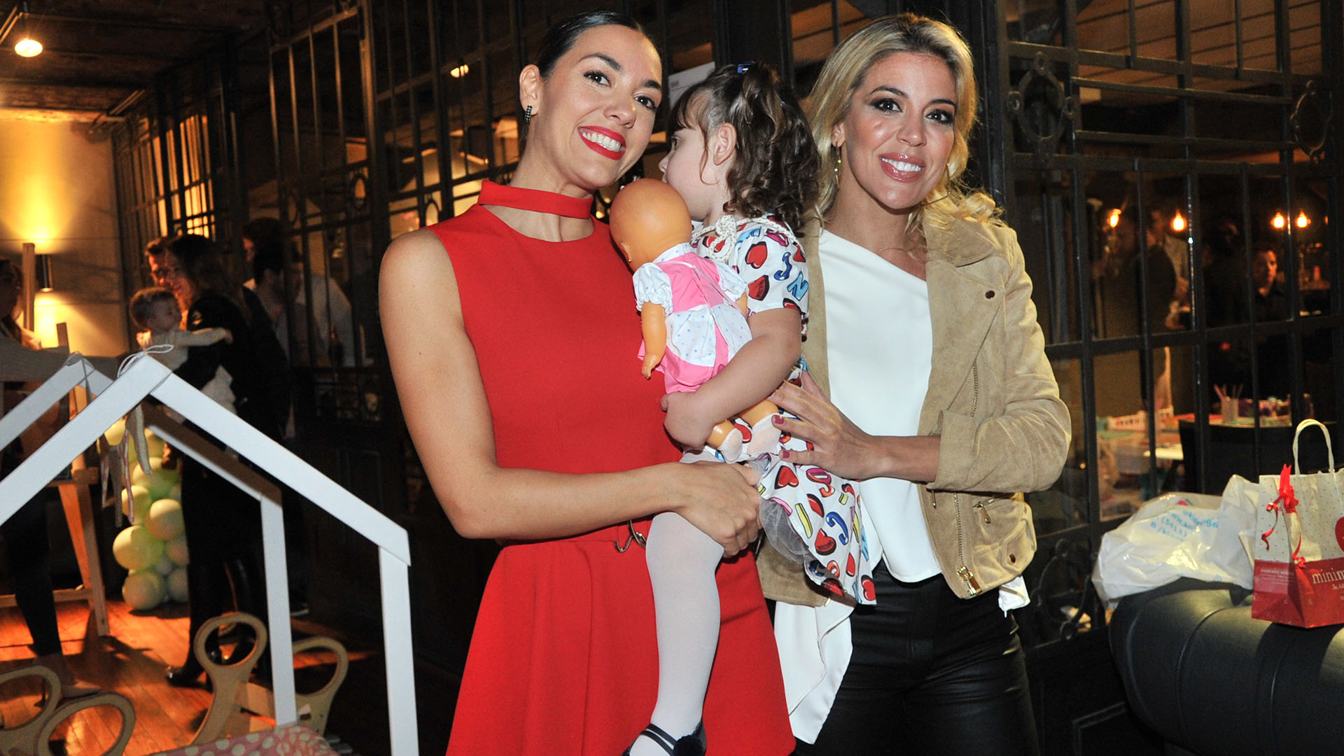 Virginia Gallardo fue una de las invitadas al cumpleaños de la pequeña