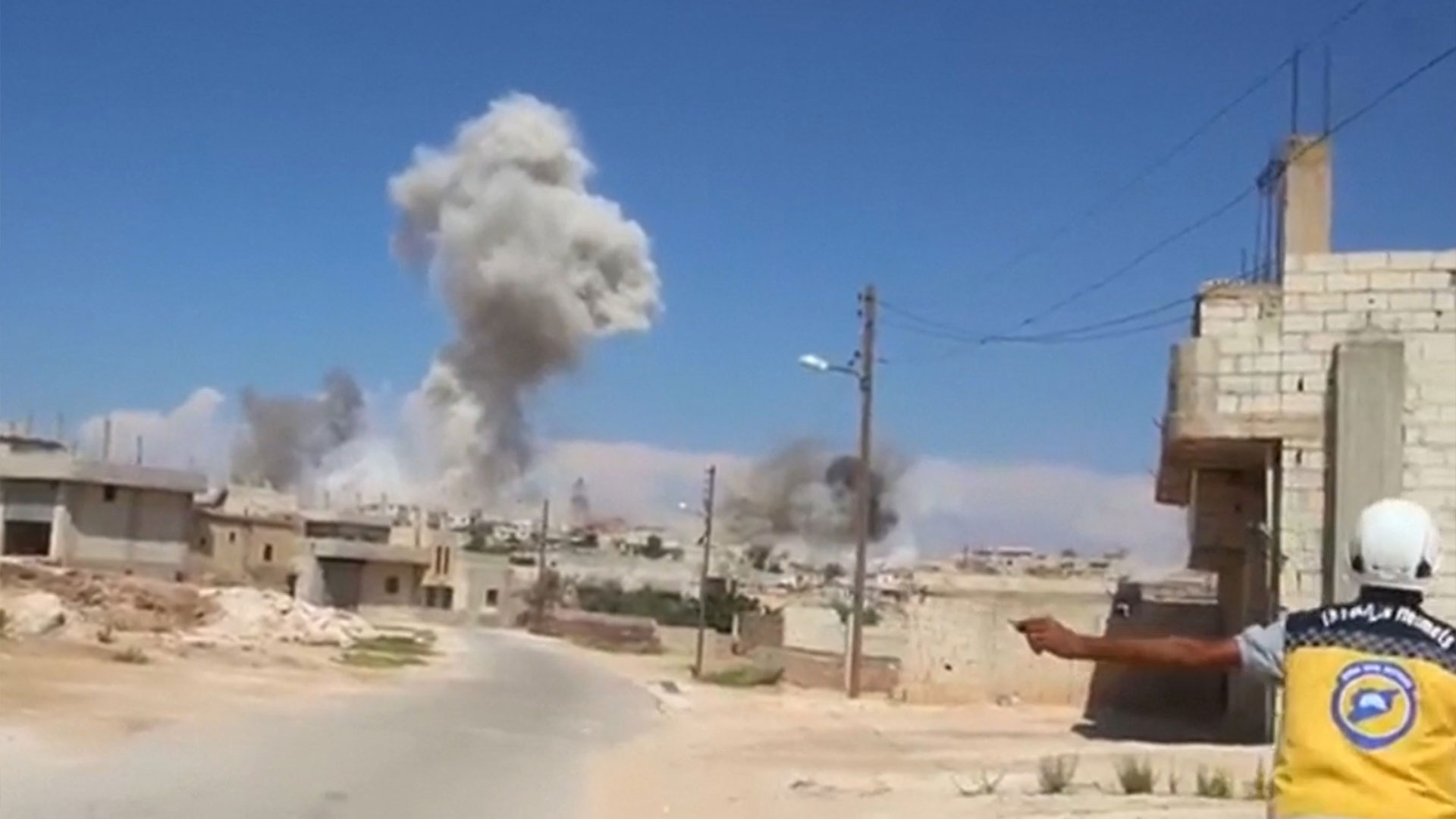 Bombardeo en Idlib, Siria