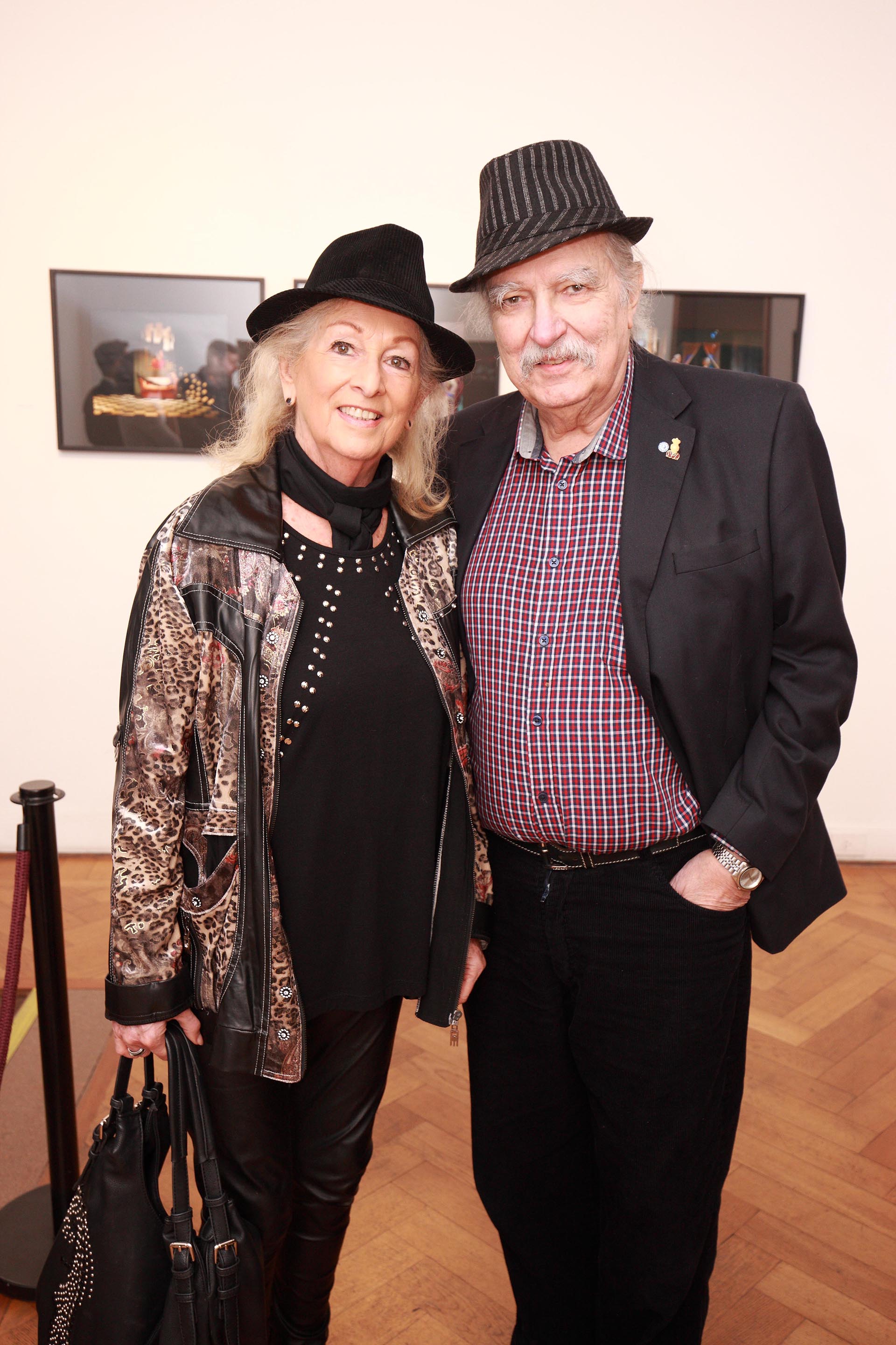 La artista plástica Lily Brodesky y el arquitecto Edgardo Rodríguez