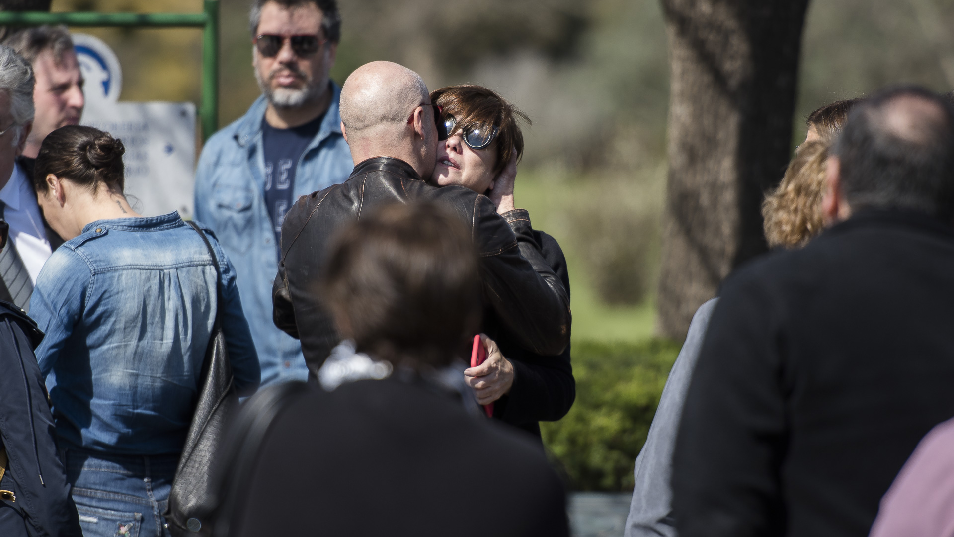 La actriz recibió el afecto de Rubén Torrente, su primera pareja y padre de Florencia, su hija