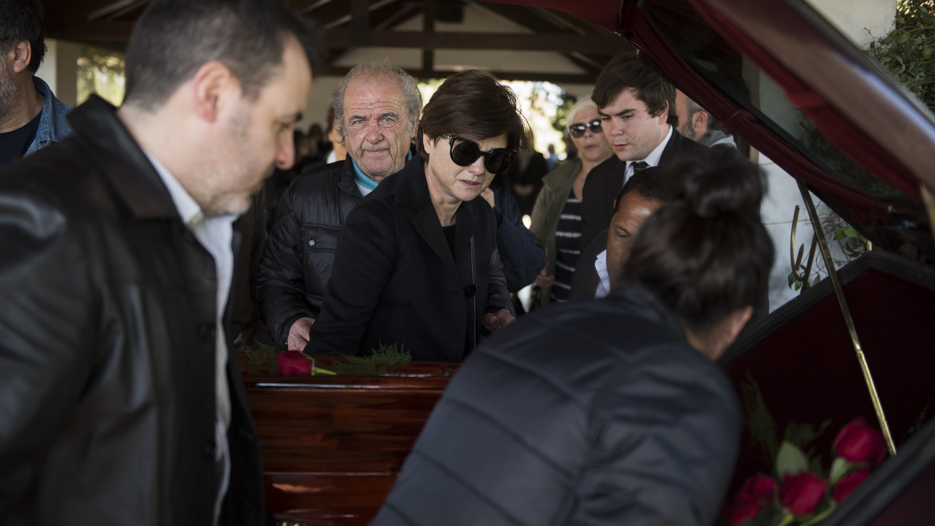 Los restos de la madre de la actriz fueron enterrados en un cementerio privado de Pilar