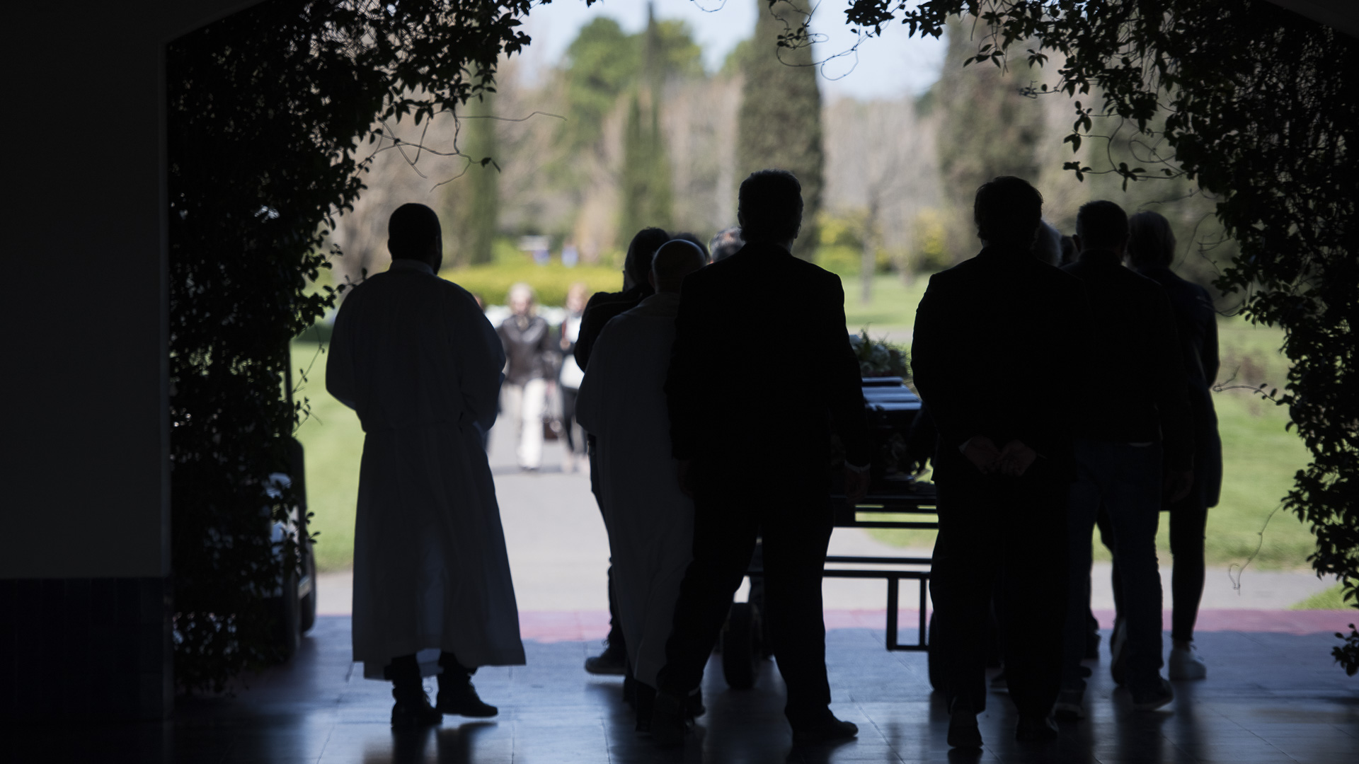 Más de 50 personas entre familiares y amigos estuvieron presentes en la capilla