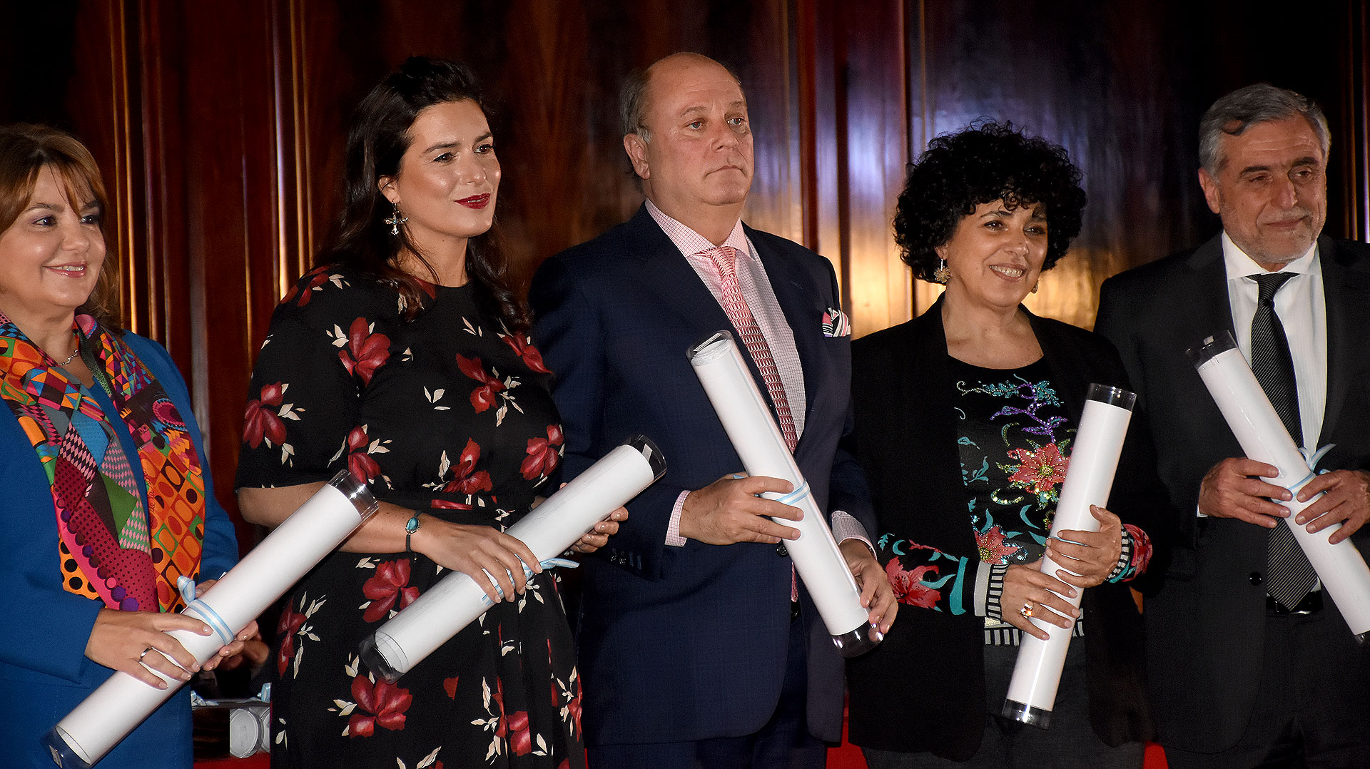 Claudia Álvarez Argüelles, Inés Berton, Martín Cabrales, la representante de Marcelo Salas Martínez y José Alberto Zuccardi