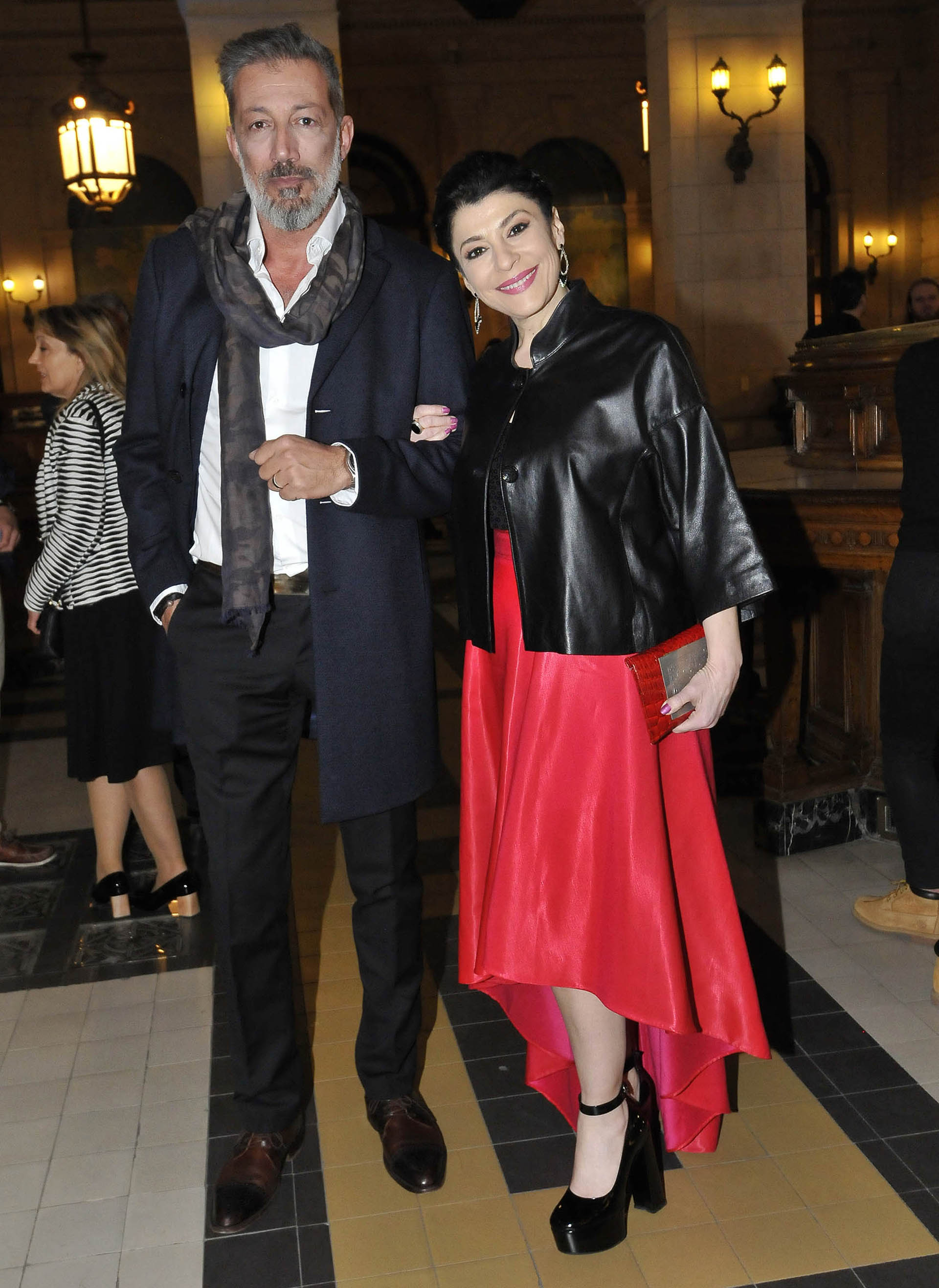 Carolina Papaleo y su pareja, Miguel Cuberos