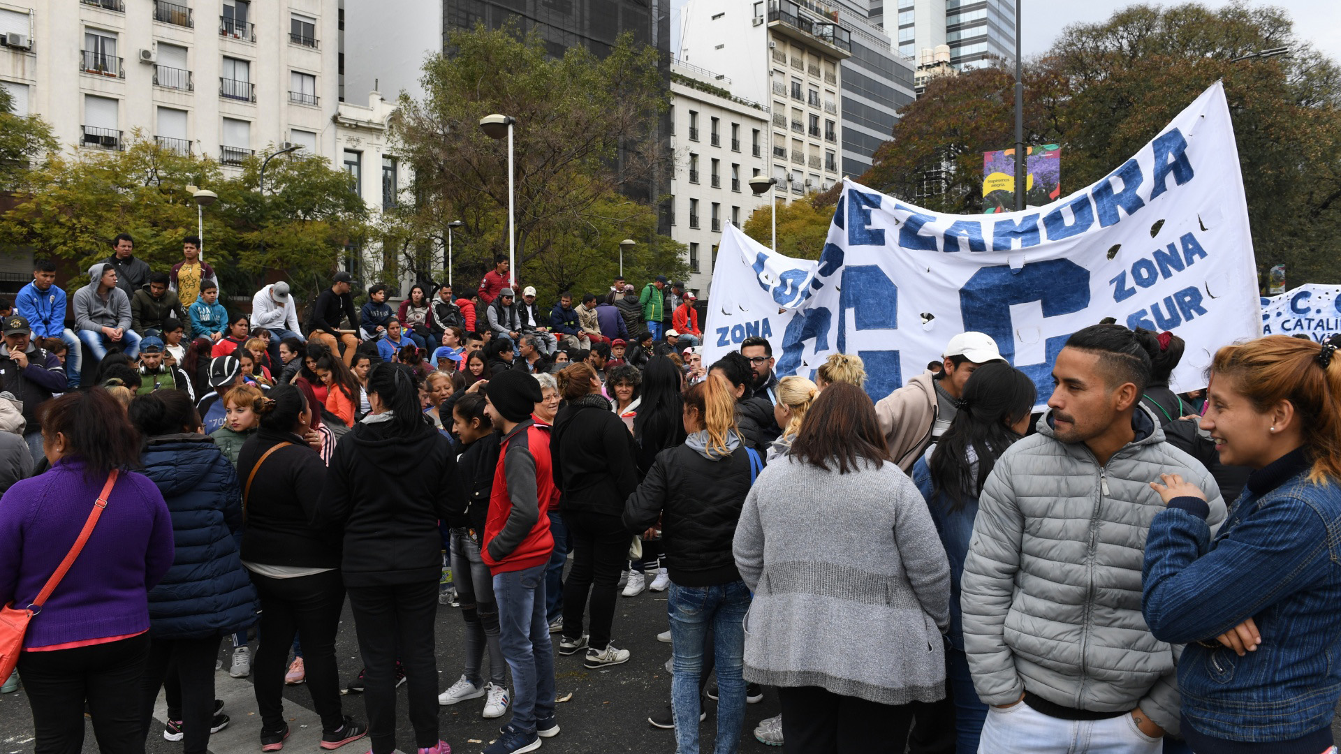 La manifestación duró cerca de seis horas