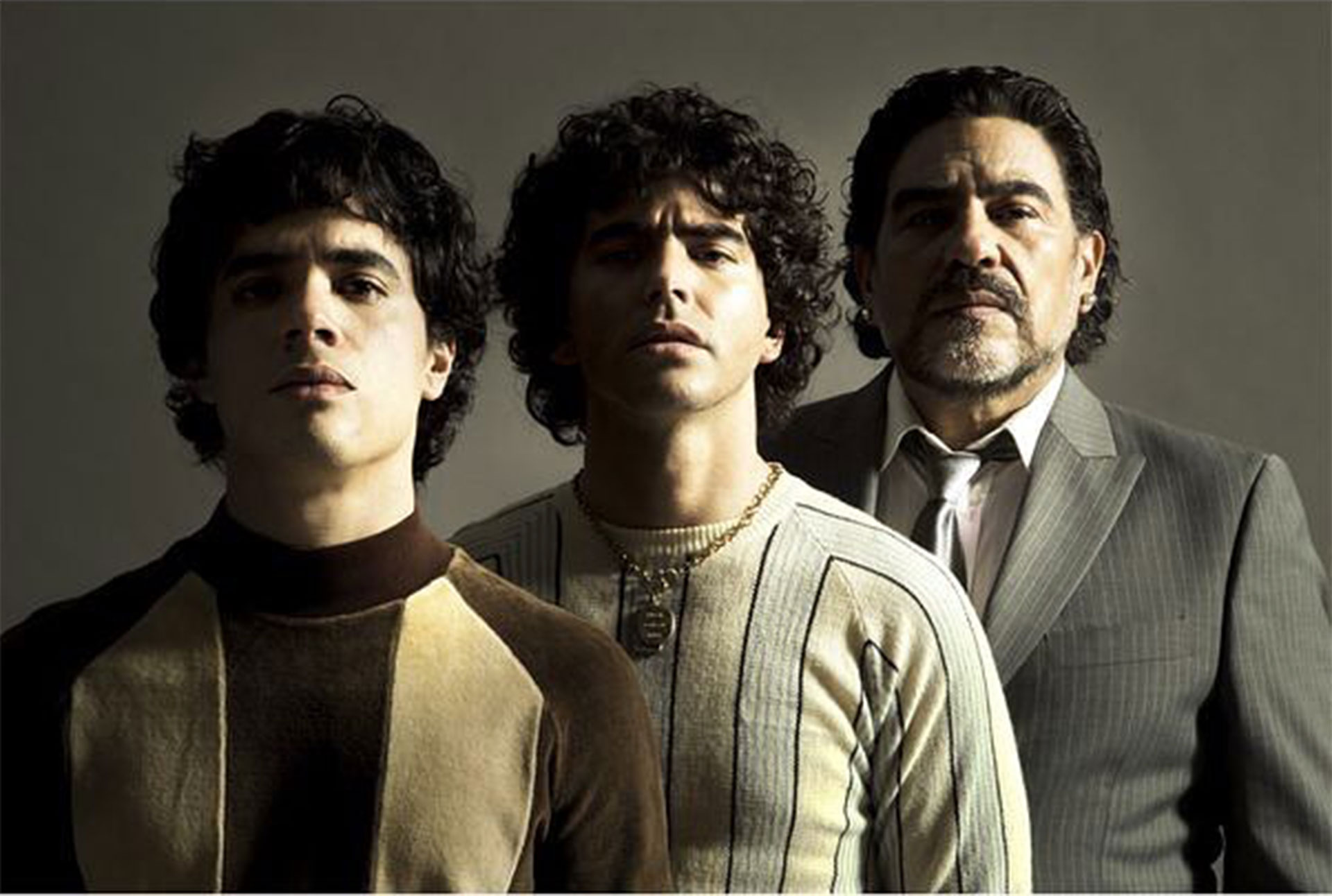 Nicolás Goldschmidt, Nazareno Casero y Juan Palomino interpretarán a Maradona en sus distintas etapas (Foto: Amazon)