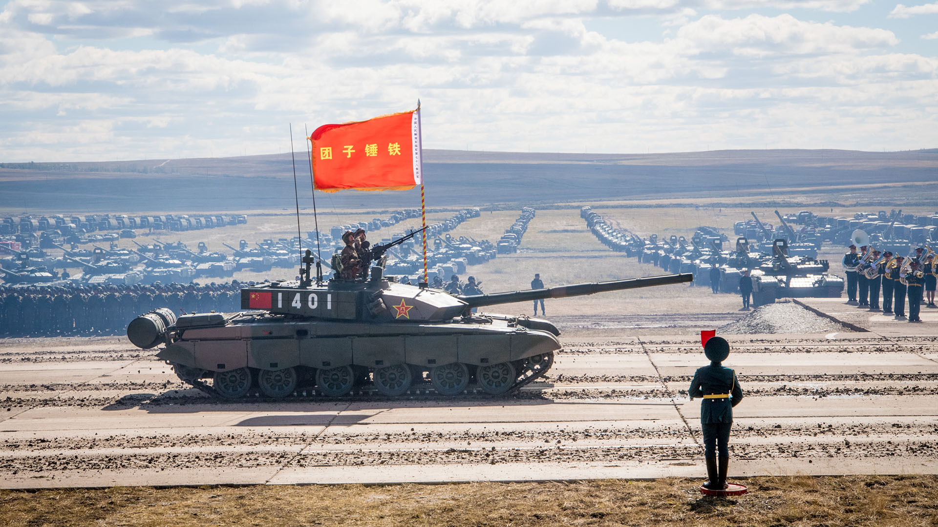Un tanque Tipo 99 del ejército chino