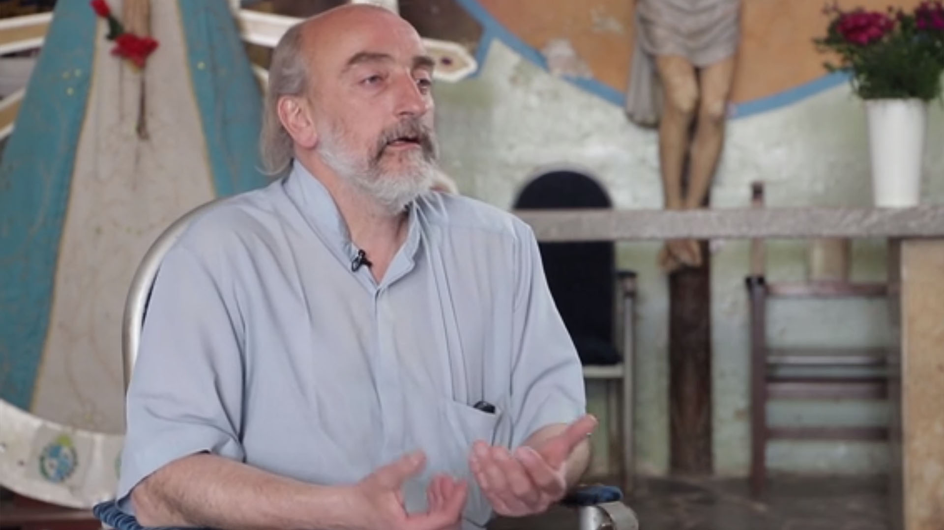 El párroco Lorenzo “Toto” de Vedia, de la Iglesia de Caacupé en la Villa 21-24 de Barracas, es otro de los referentes que adhirieron al comunicado crítico