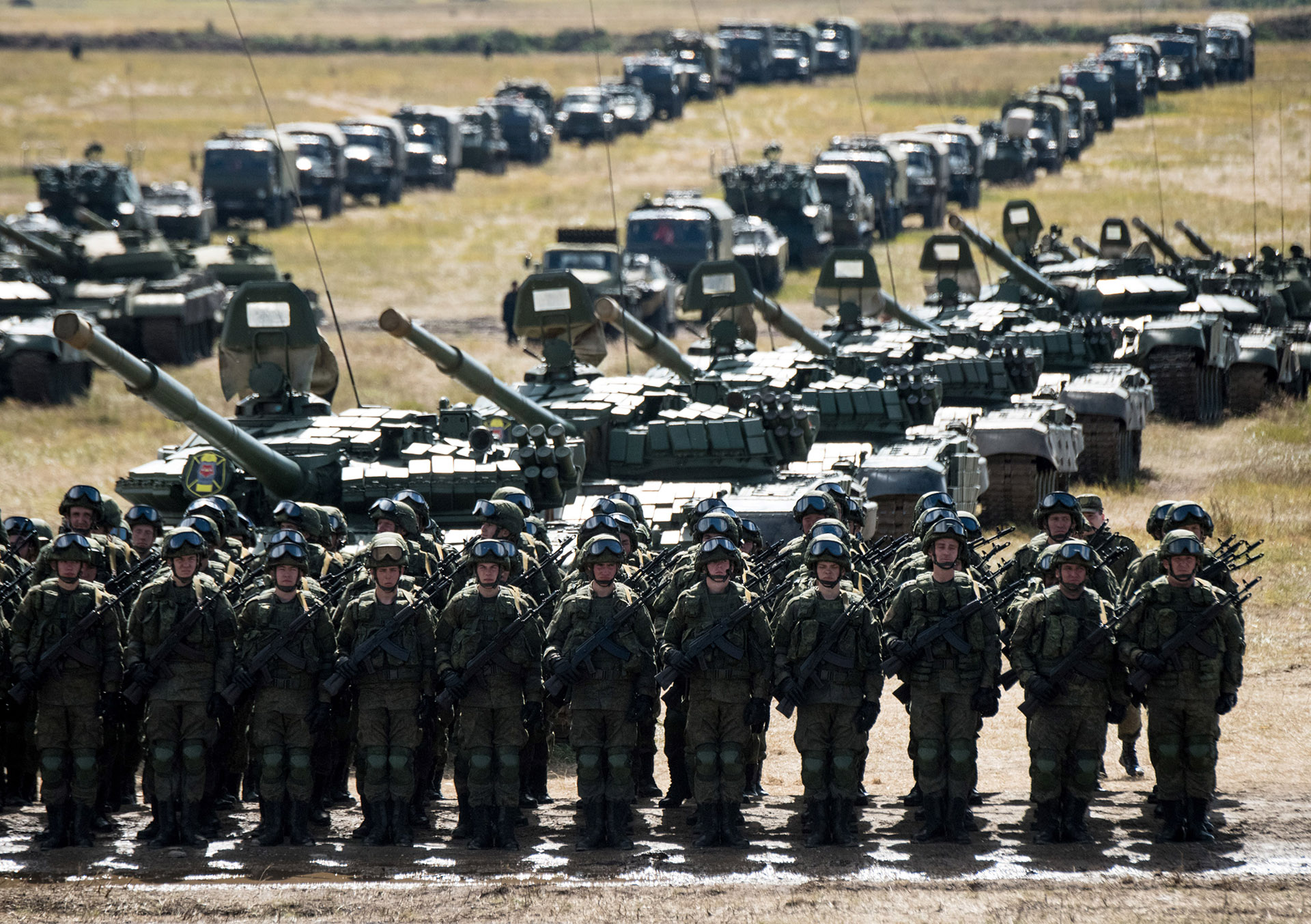 Tropas del ejército ruso