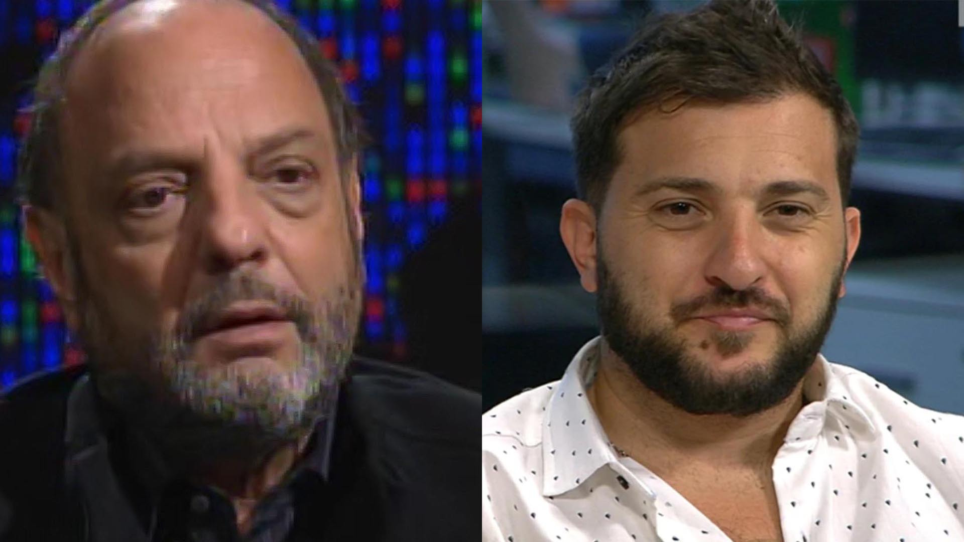 Baby Etchecopar y Diego Brancatelli