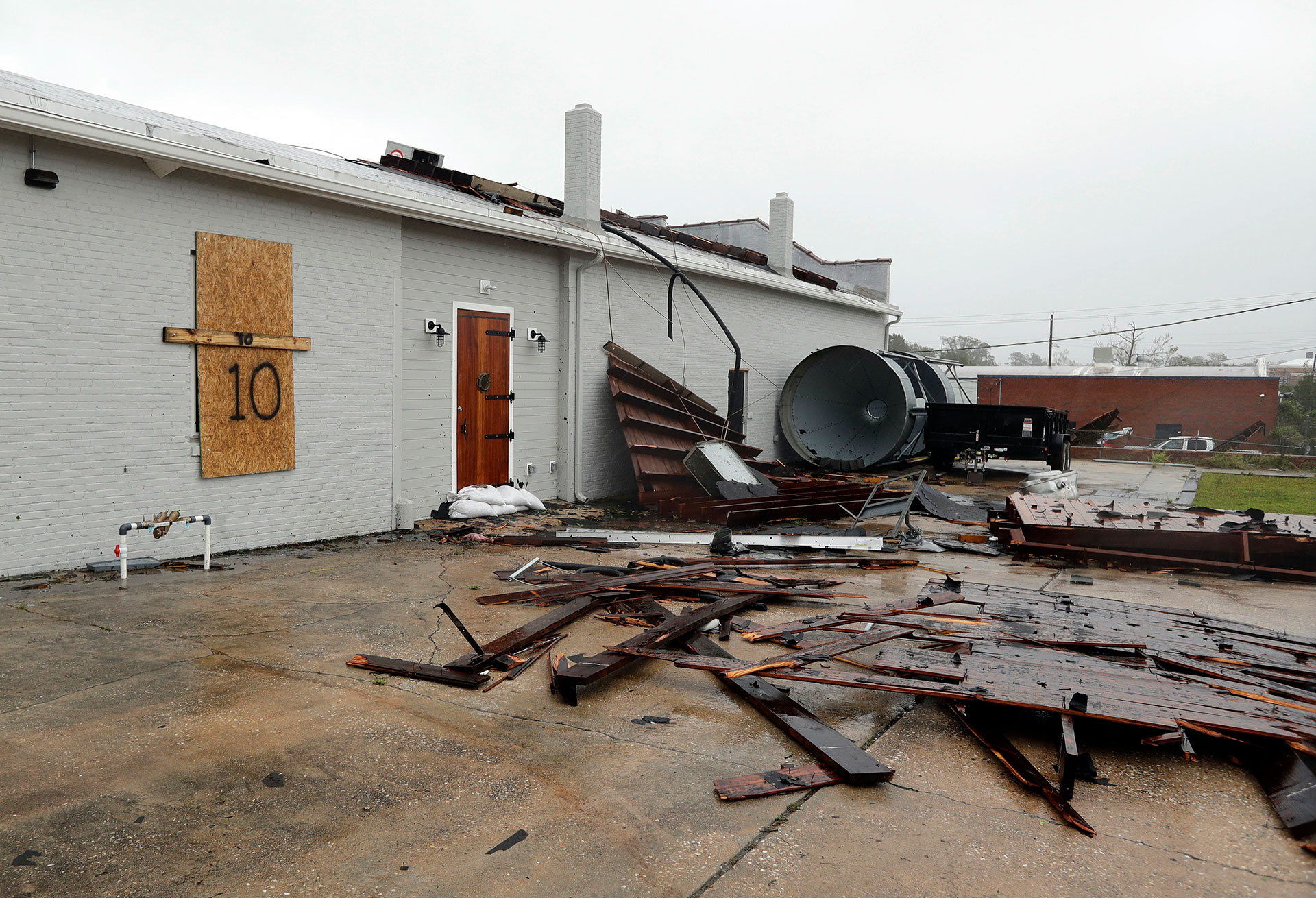 Los destrozos que dejó el paso del huracán (AP)