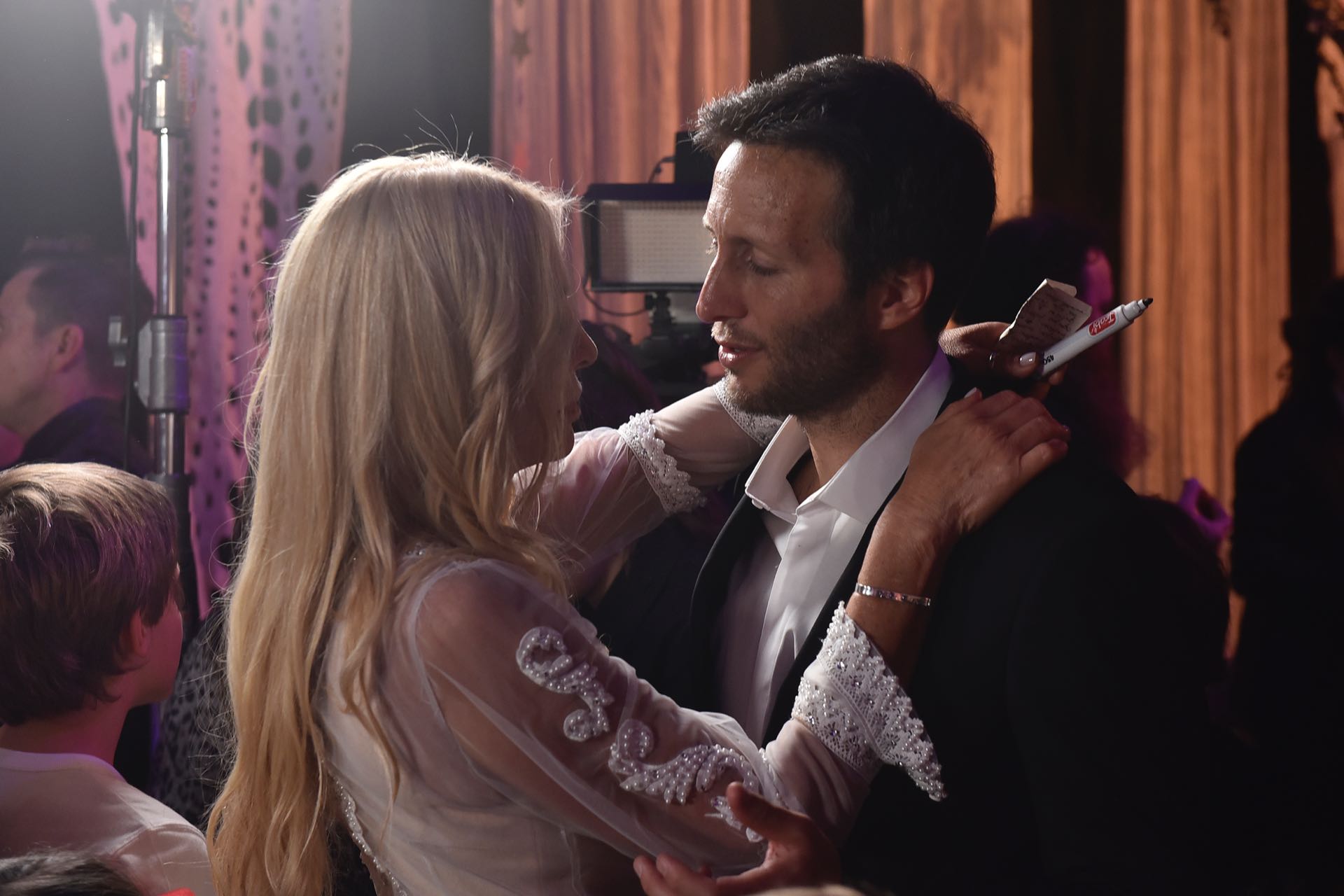 Cris Morena y Tomás Yankelevich: madre y hermano emocionados.