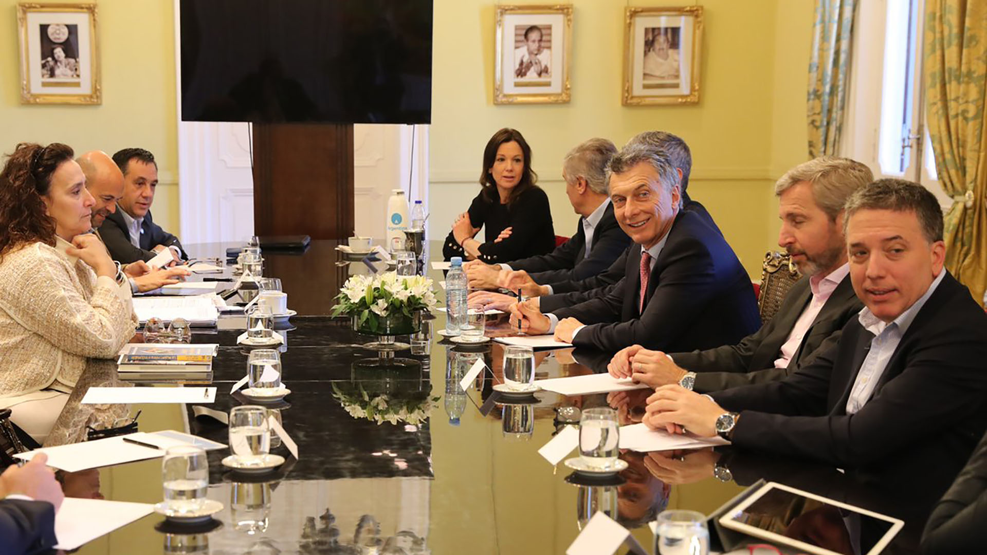 Reunión de Gabinete en Casa Rosada.