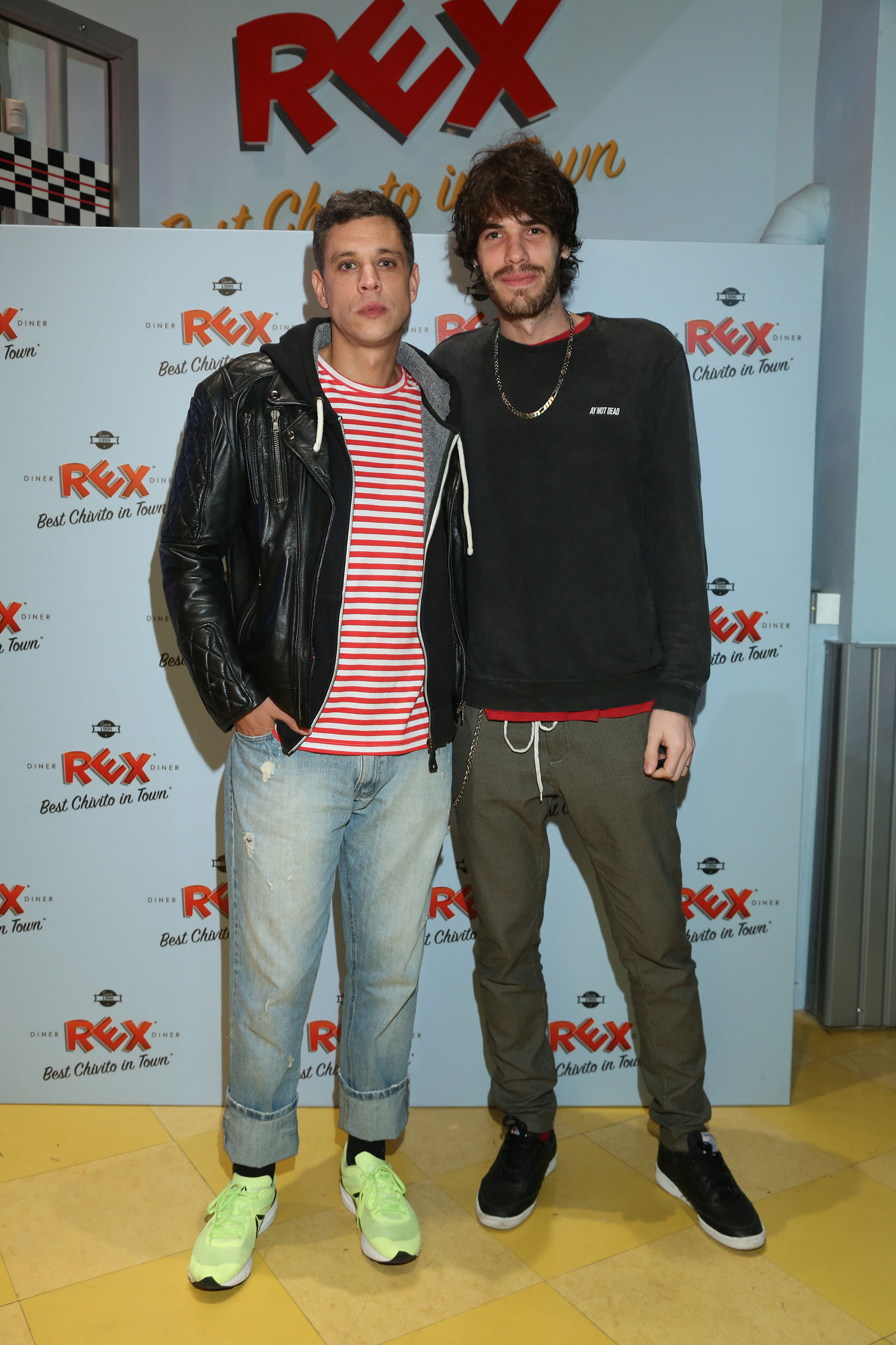 Ludovico Di Santo y el DJ Manuel Desrets, uno de los encargados de ponerle música al evento