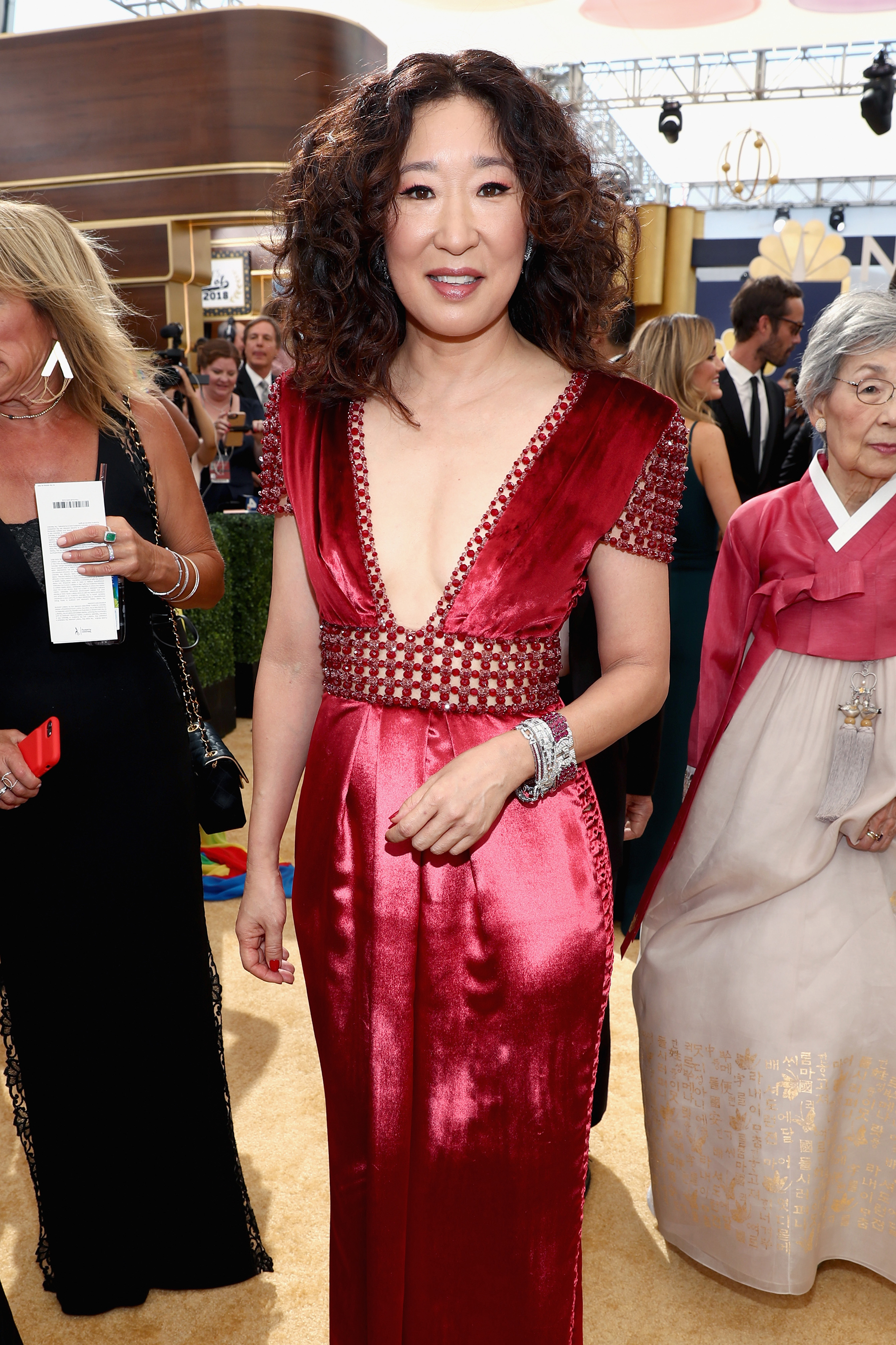 Sandra Oh, vestida por Ralph & Russo
