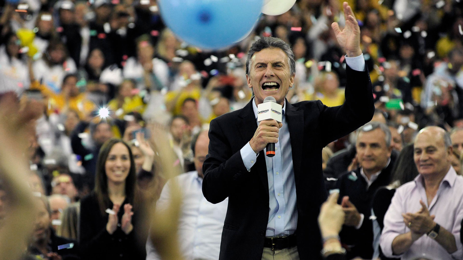 Mauricio Macri, tras el triunfo en 2015 (foto de archivo)