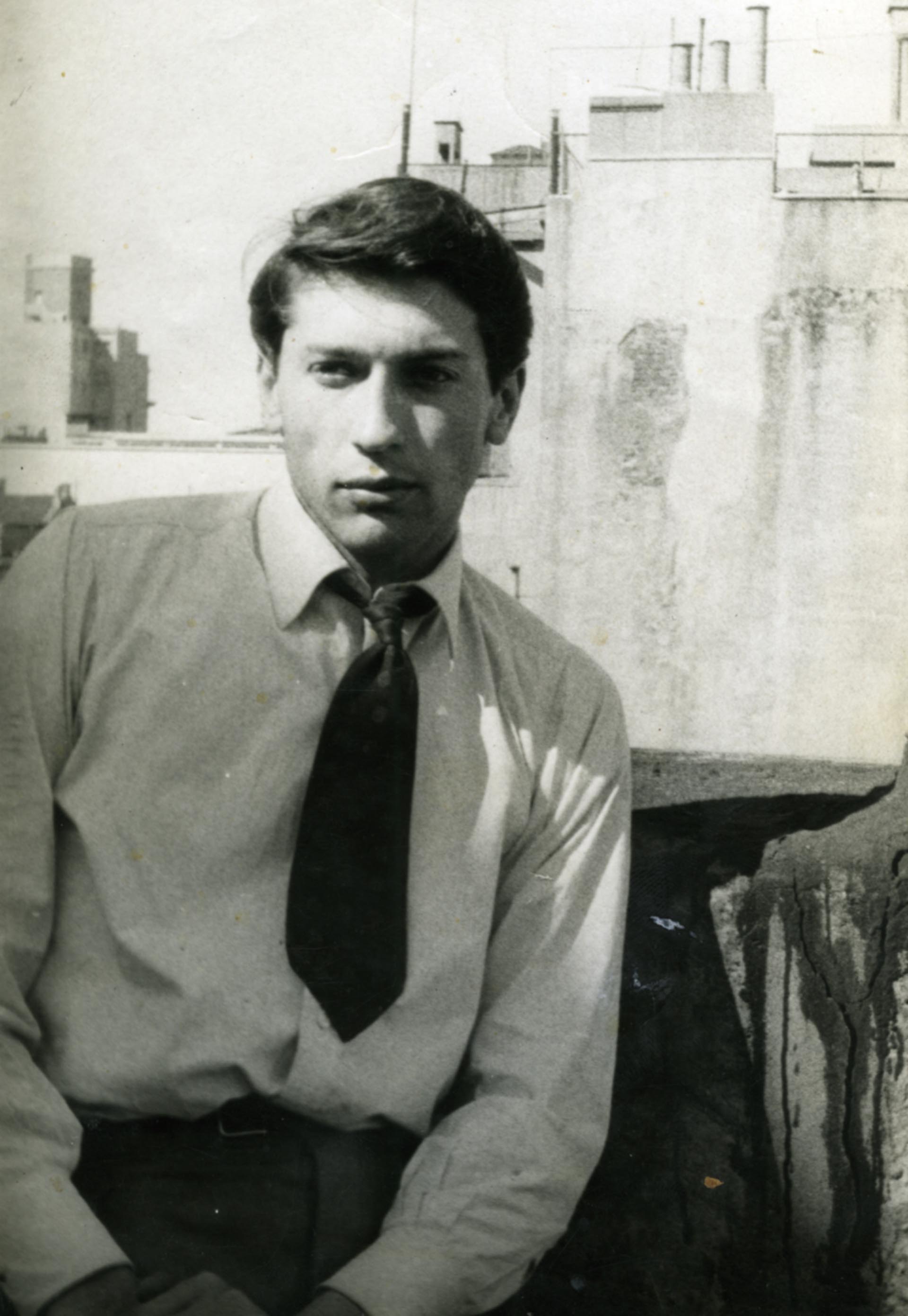 1954, Buenos Aires, durante sus años de estudiante