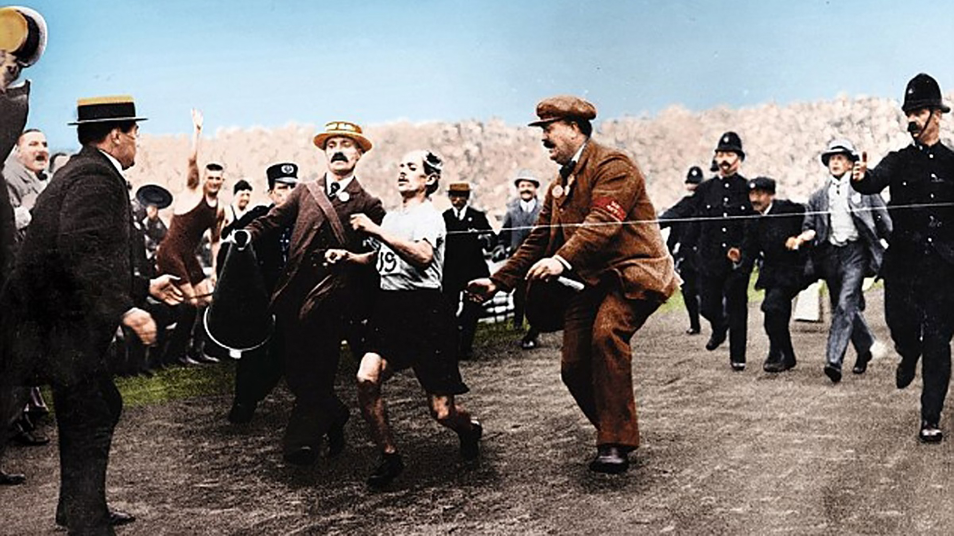 Dorando Pietri en los Juegos Olímpicos de 1908