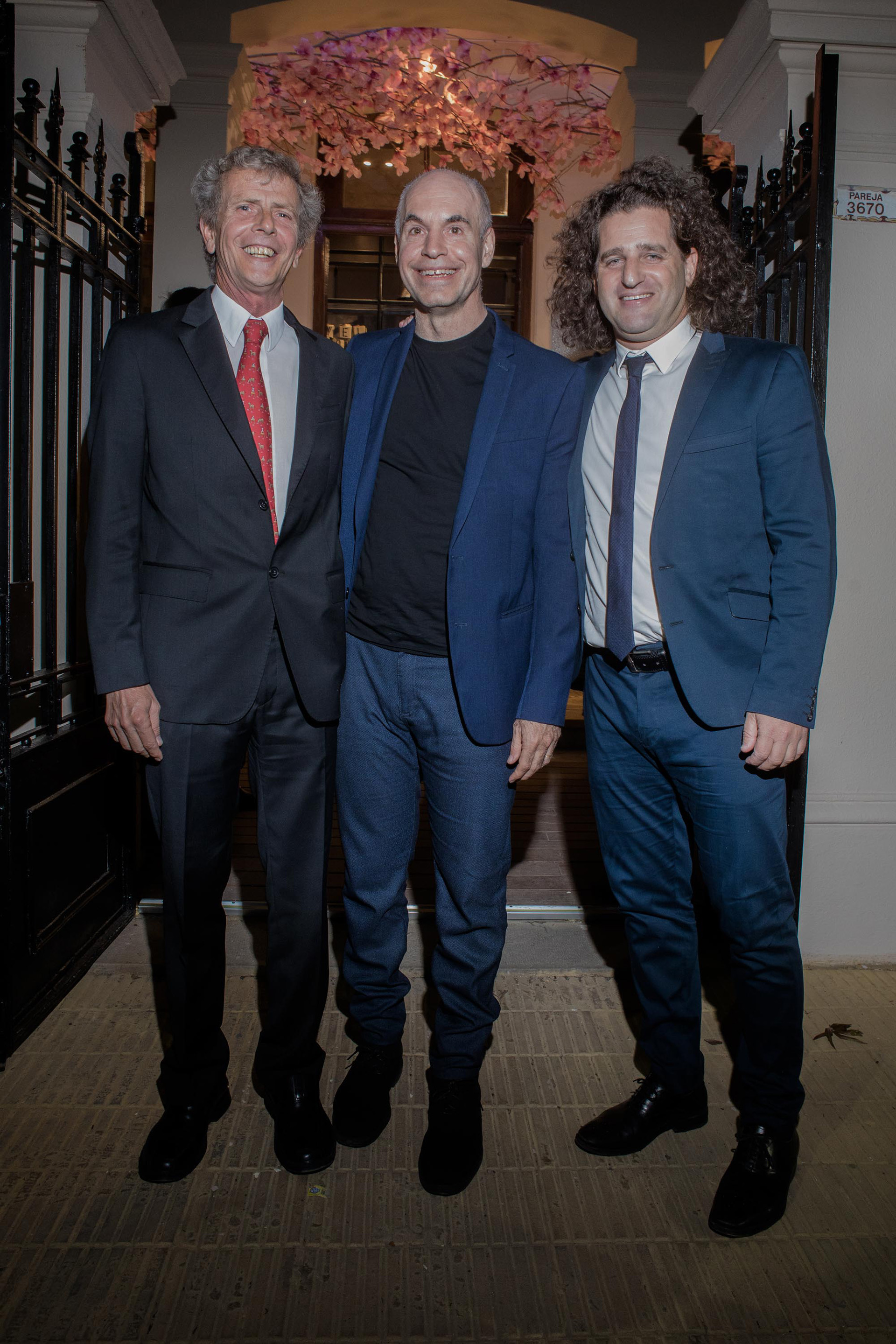 Marcos Malbran, Horacio Rodríguez Larreta y Damián Manusovich