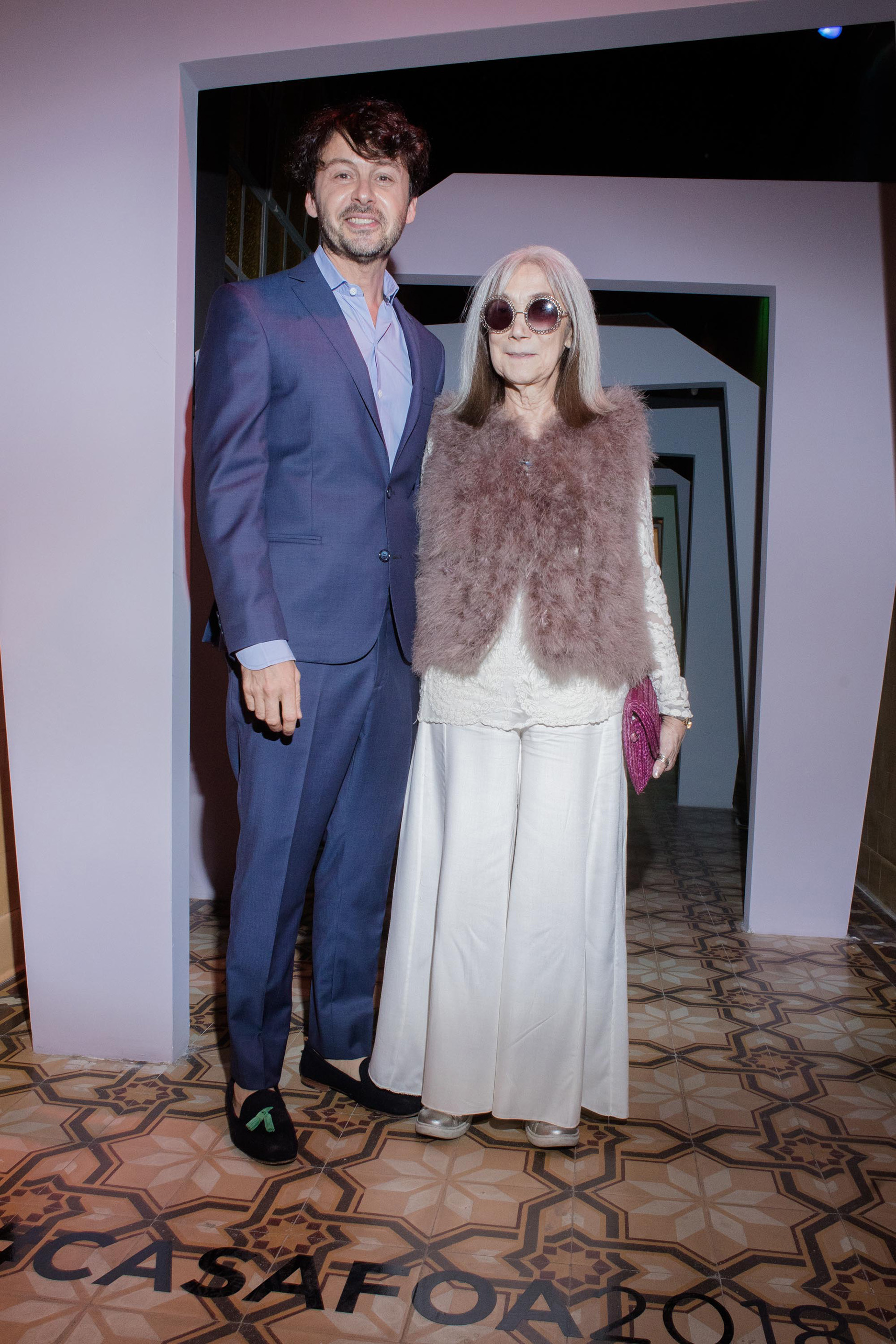 Wally Diamante y María Kodama