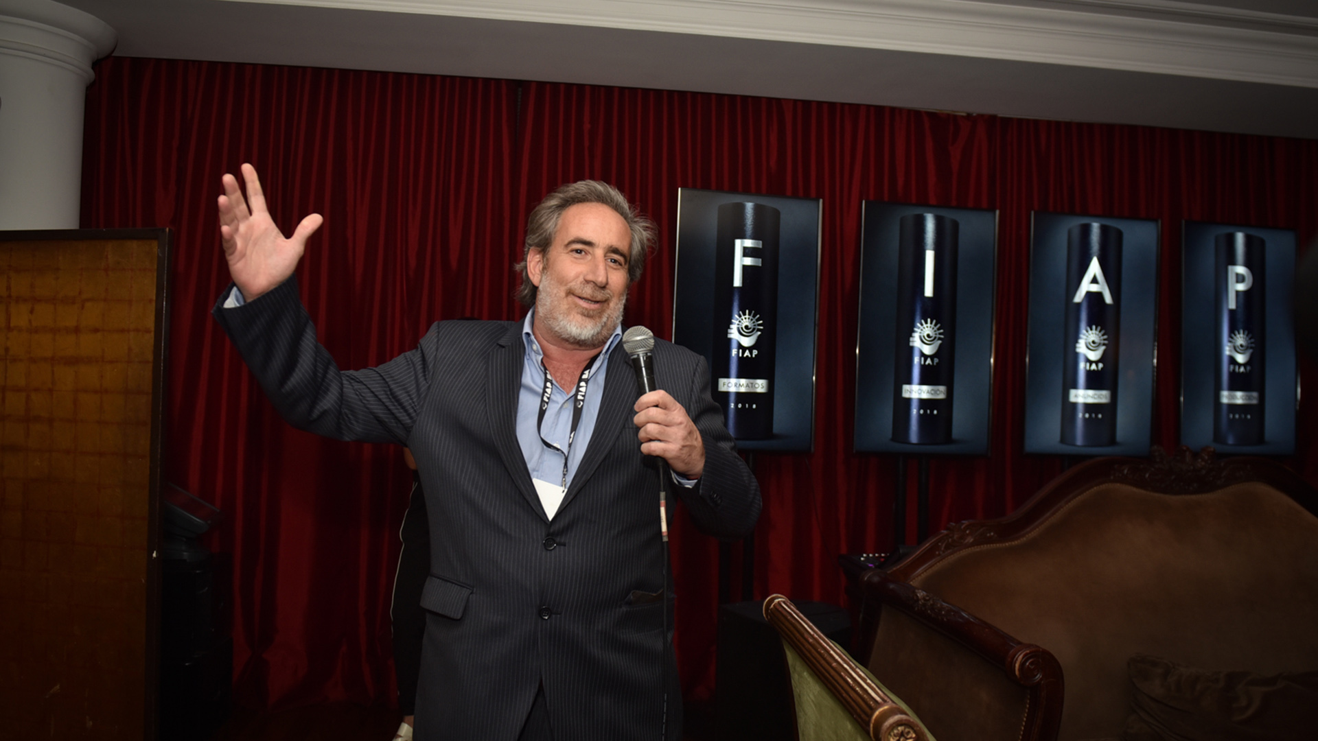 Rodrigo Figueroa Reyes, presidente y socio del Festival Iberoamericano de la Publicidad – FIAP 2018, durante el exclusivo cóctel de apertura de la edición 49°