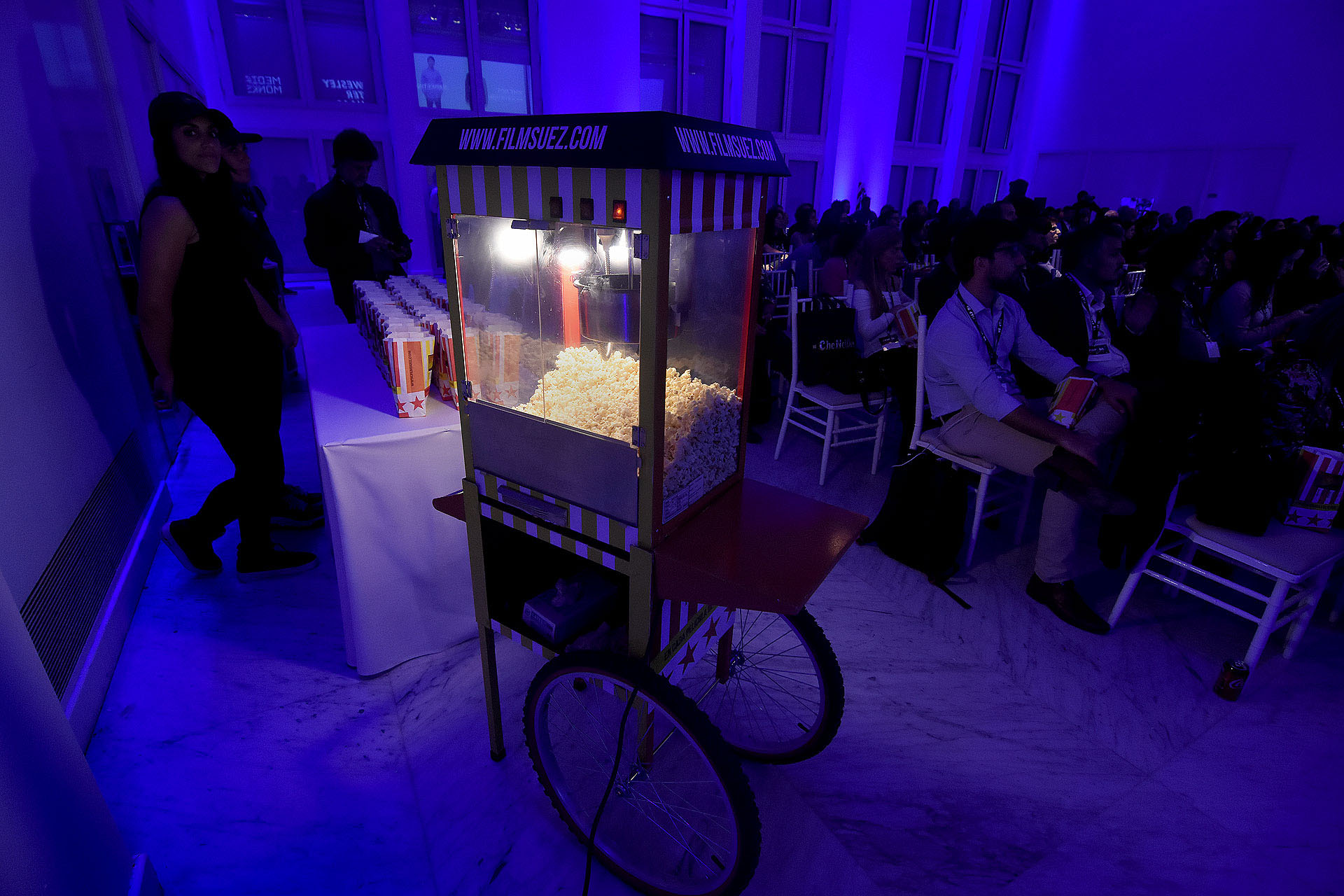 La audiencia disfrutó de las charlas de los speakers de la industria publicitaria y afines del festival con estaciones de pochoclo.