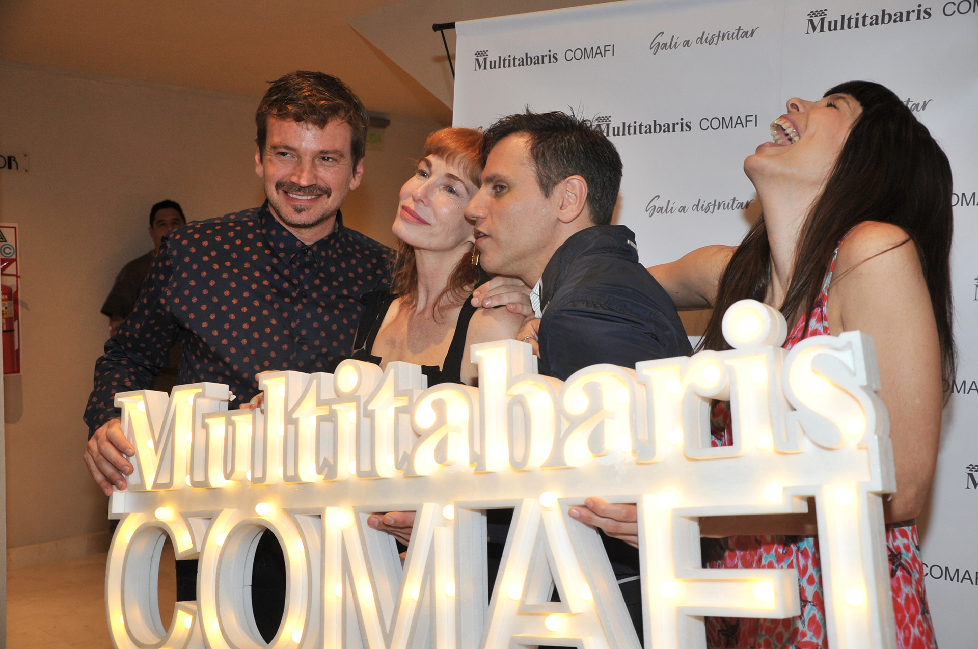Guillermo Pfening, Gloria Carrá, Walter Quiroz y Valentina Bassi