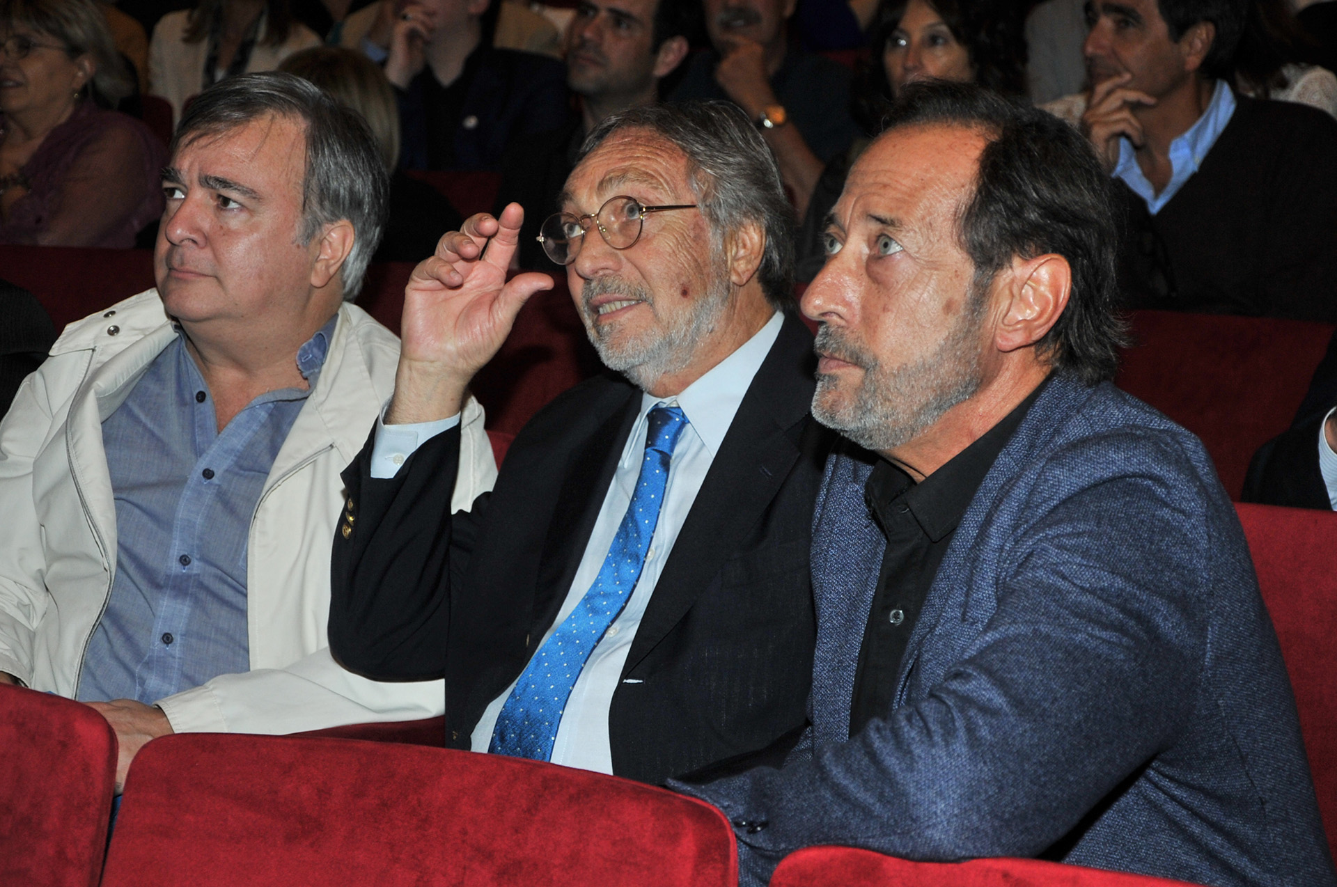 Brandoni y Francella se sentaron juntos y compartieron la emoción
