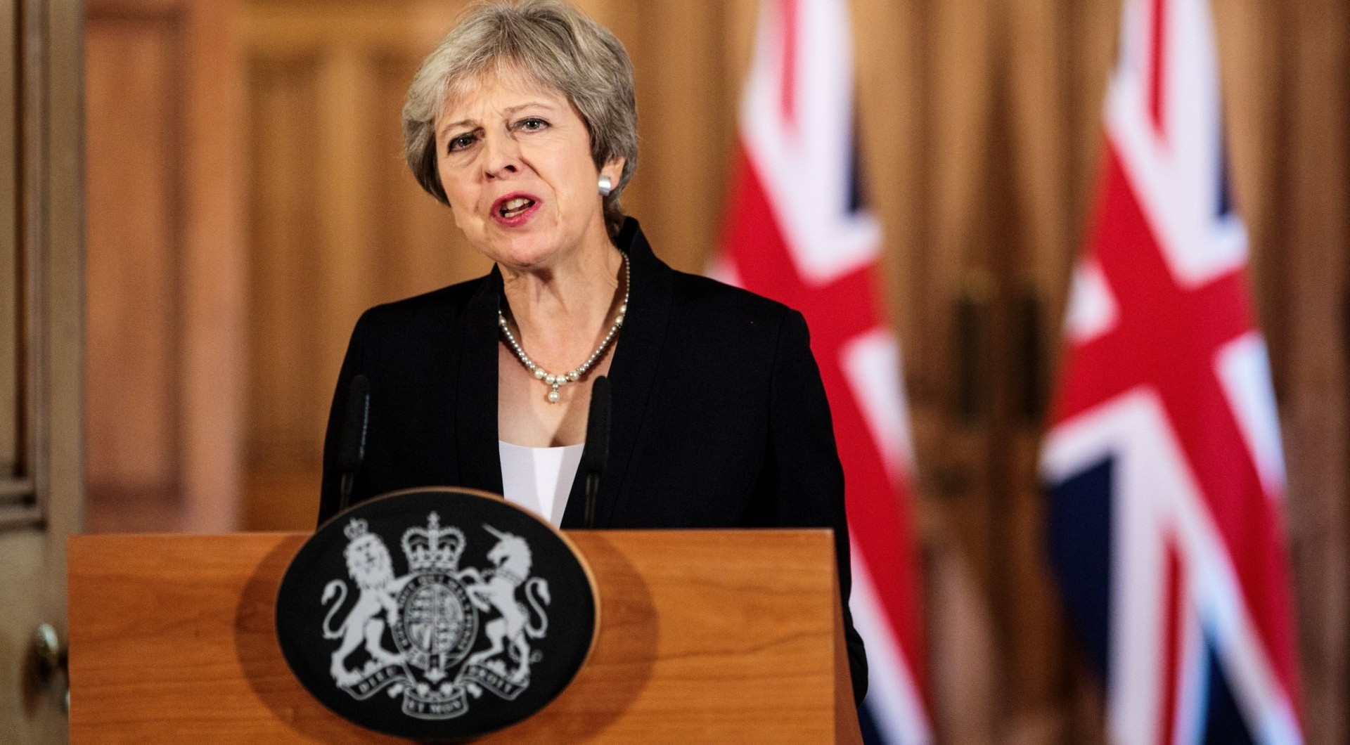 Theresa May, primera ministra del Reino Unido (Jack Taylor/Pool via Reuters)