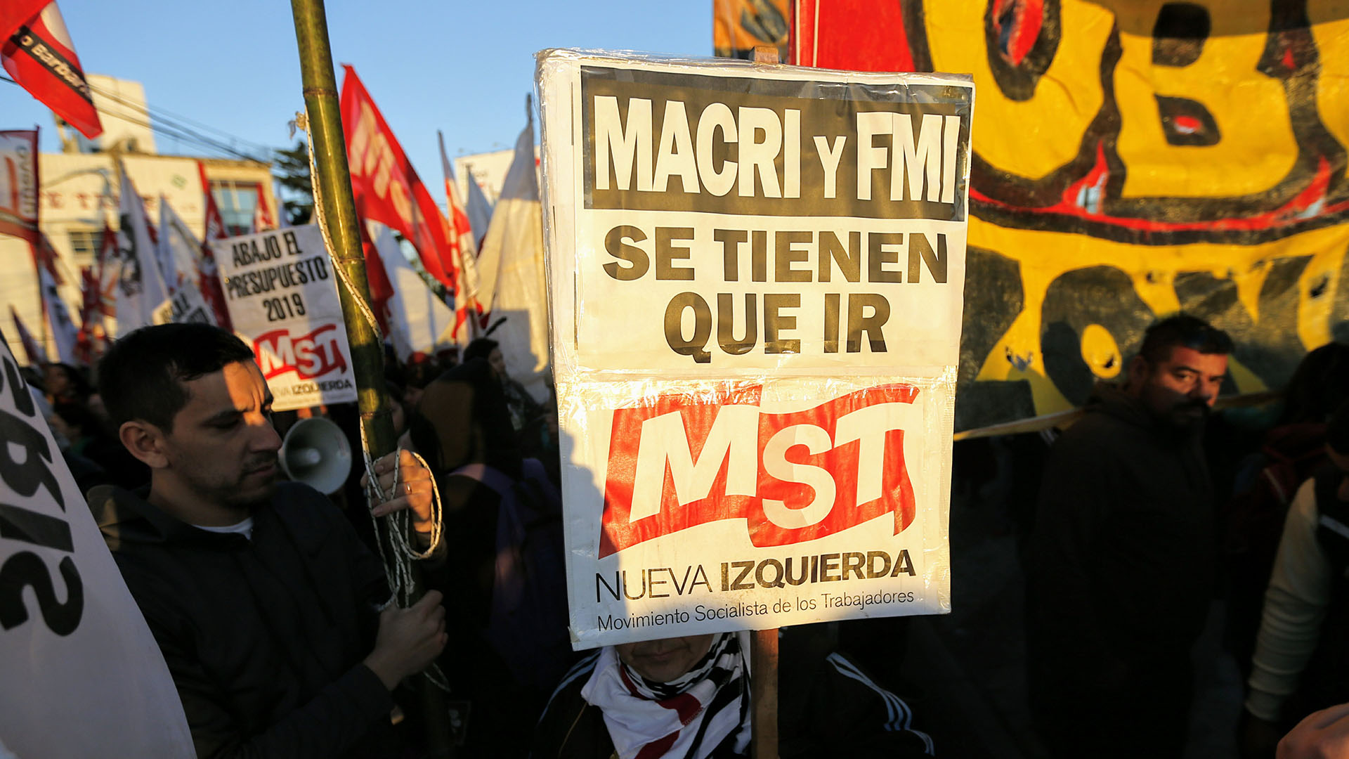 Partidos de izquierda convocaron a cortar distintos accesos: en esta foto, Panamericana y 197