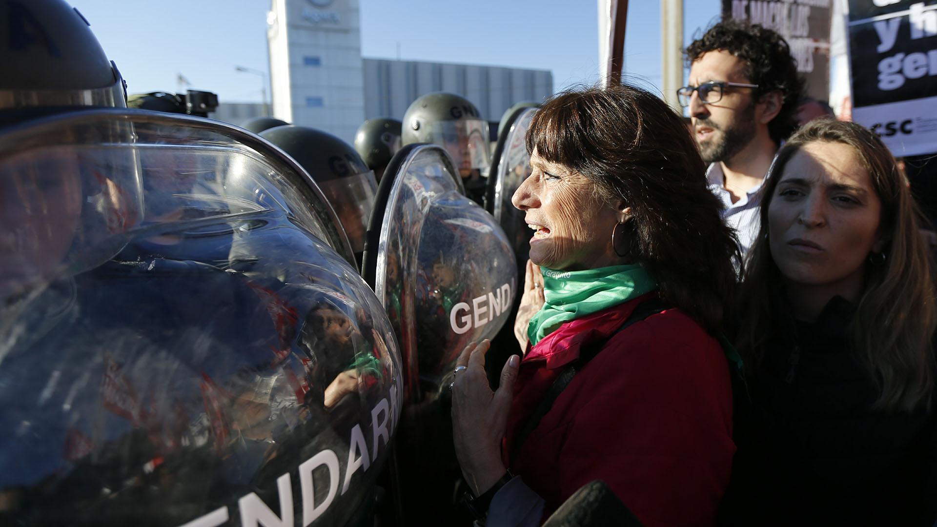 Partidos de izquierda convocaron a cortar distintos accesos: en esta foto, Panamericana y 197