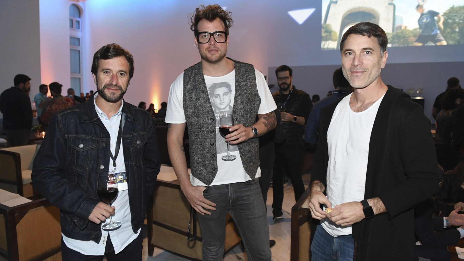 Ignacio Perioli ( CCO de David, Argentina) Juan Pablo Álvarez ( VP creativo de Ogilvy, Colombia) y Francisco Cavada (director creativo ejecutivo de Prolam Y&R, Chile)