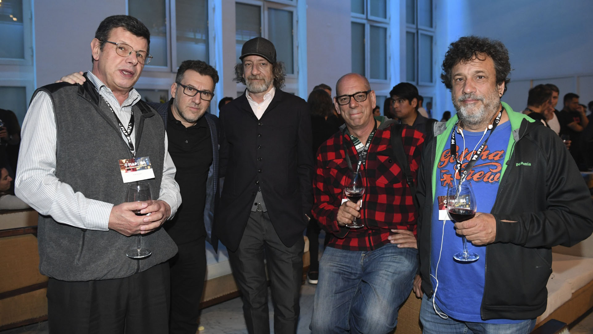 Pablo Benegas, Pepe Beker (Beker Socialand Mexico), Pucho Mentasti (director de cine argentino y presidente del jurado de la categoría producción), Claudio Pastorino (socio productor general de Nunchaku Cine de Buenos Aires) Pablo Sofovich (director de cine)