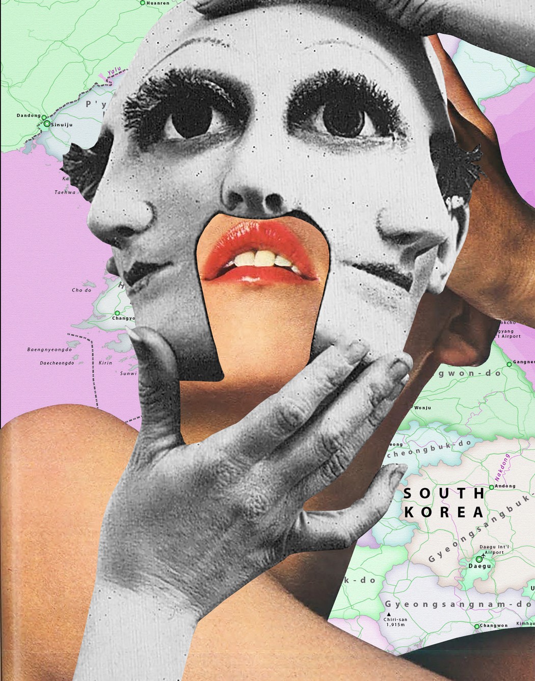 Corea del Sur tiene la tasa más alta de cirugía plástica por persona en el mundo. Ilustración: Blake Kirpes