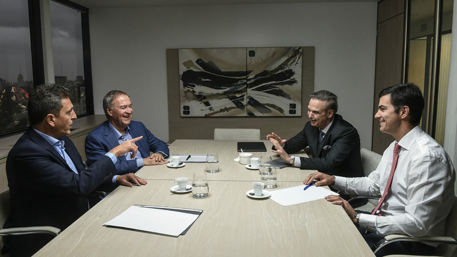 La foto cuando los tres dirigentes peronistas compartían Alternativa Federal con Juan Schiaretti