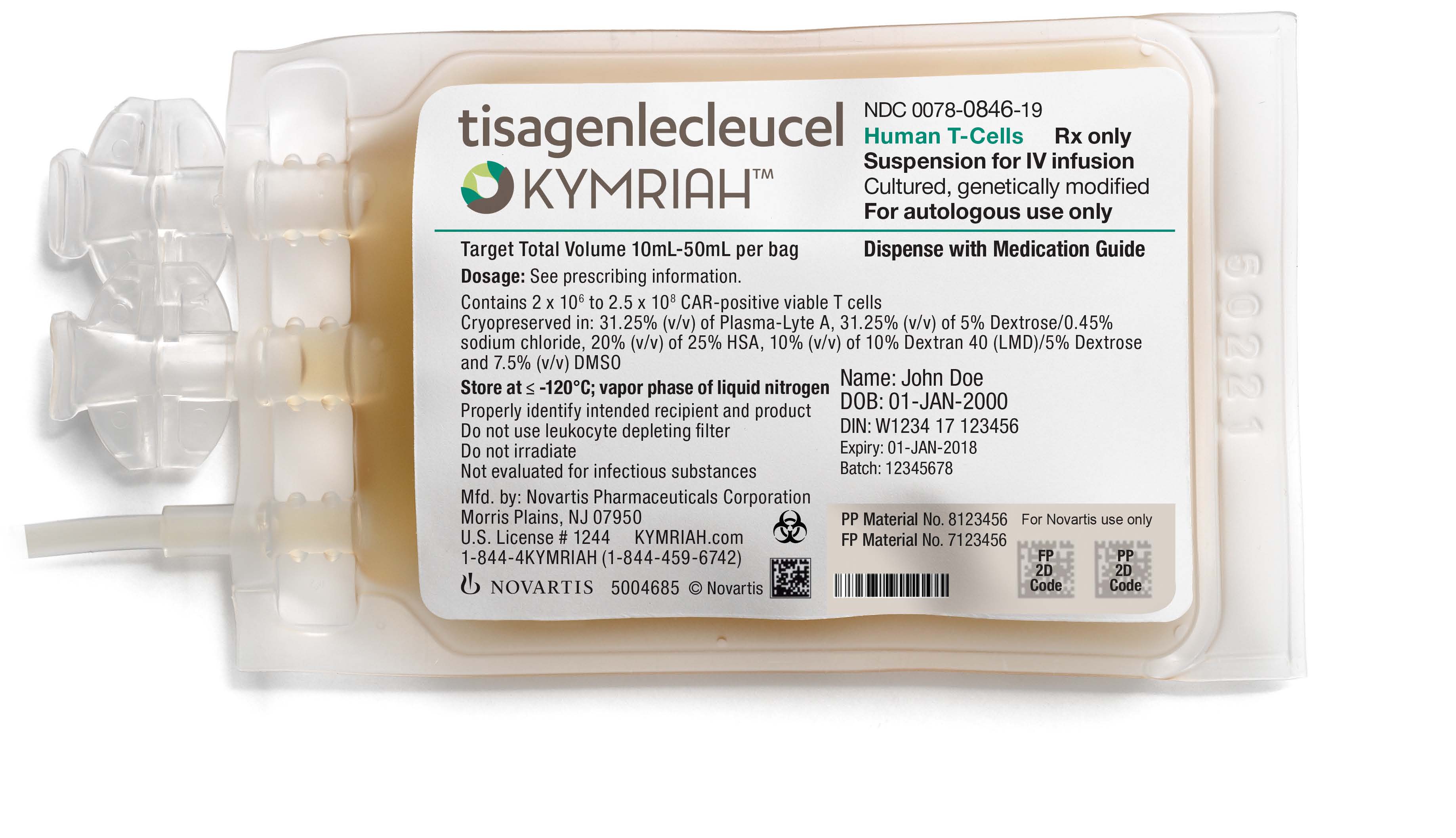 Kymriah es una de las dos inmunoterapias CAR-T aprobadas por la FDA.