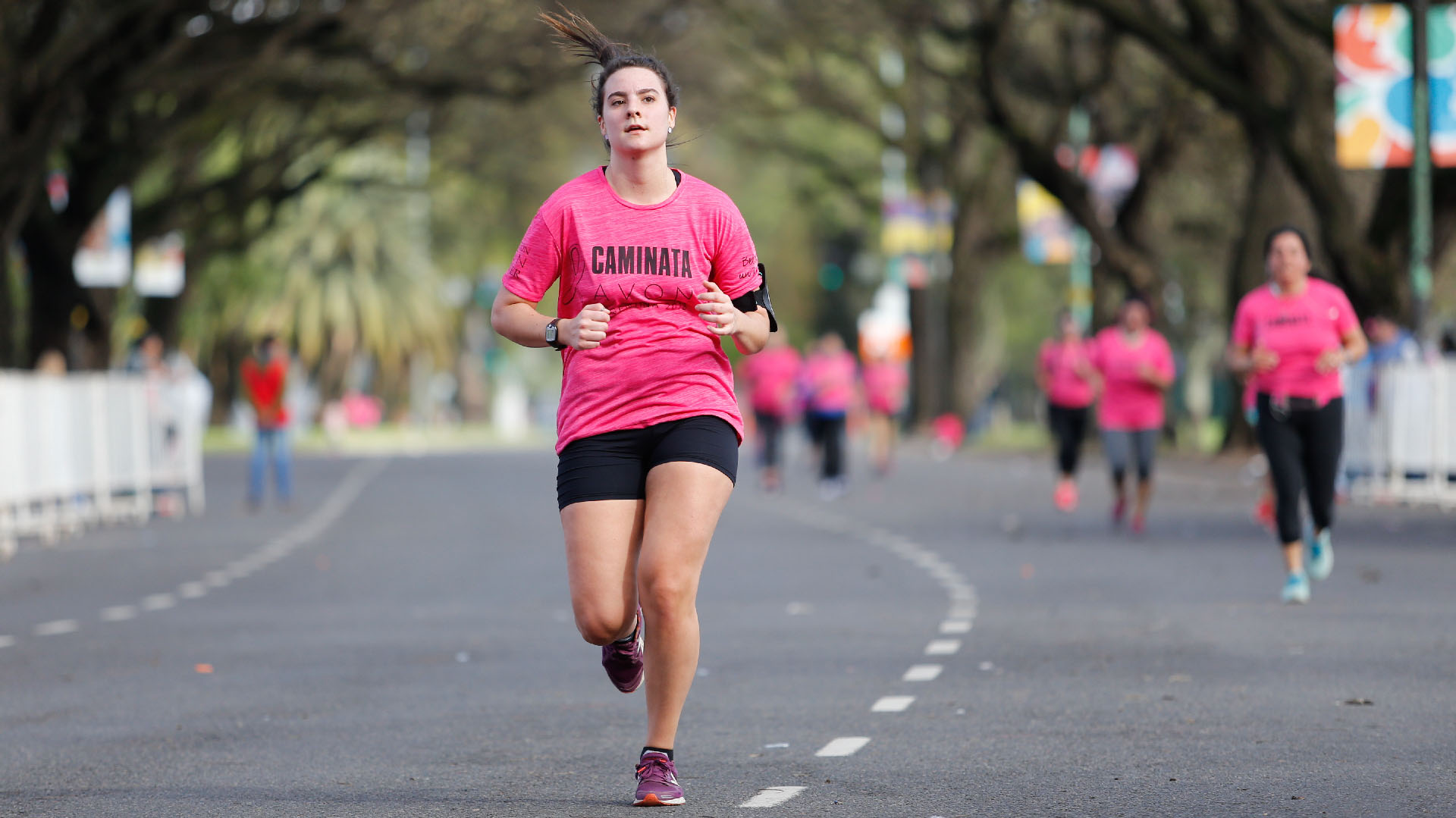 Algunas aprovecharon la ocasión para correr todo el recorrido o bien trotar en los últimos metros
