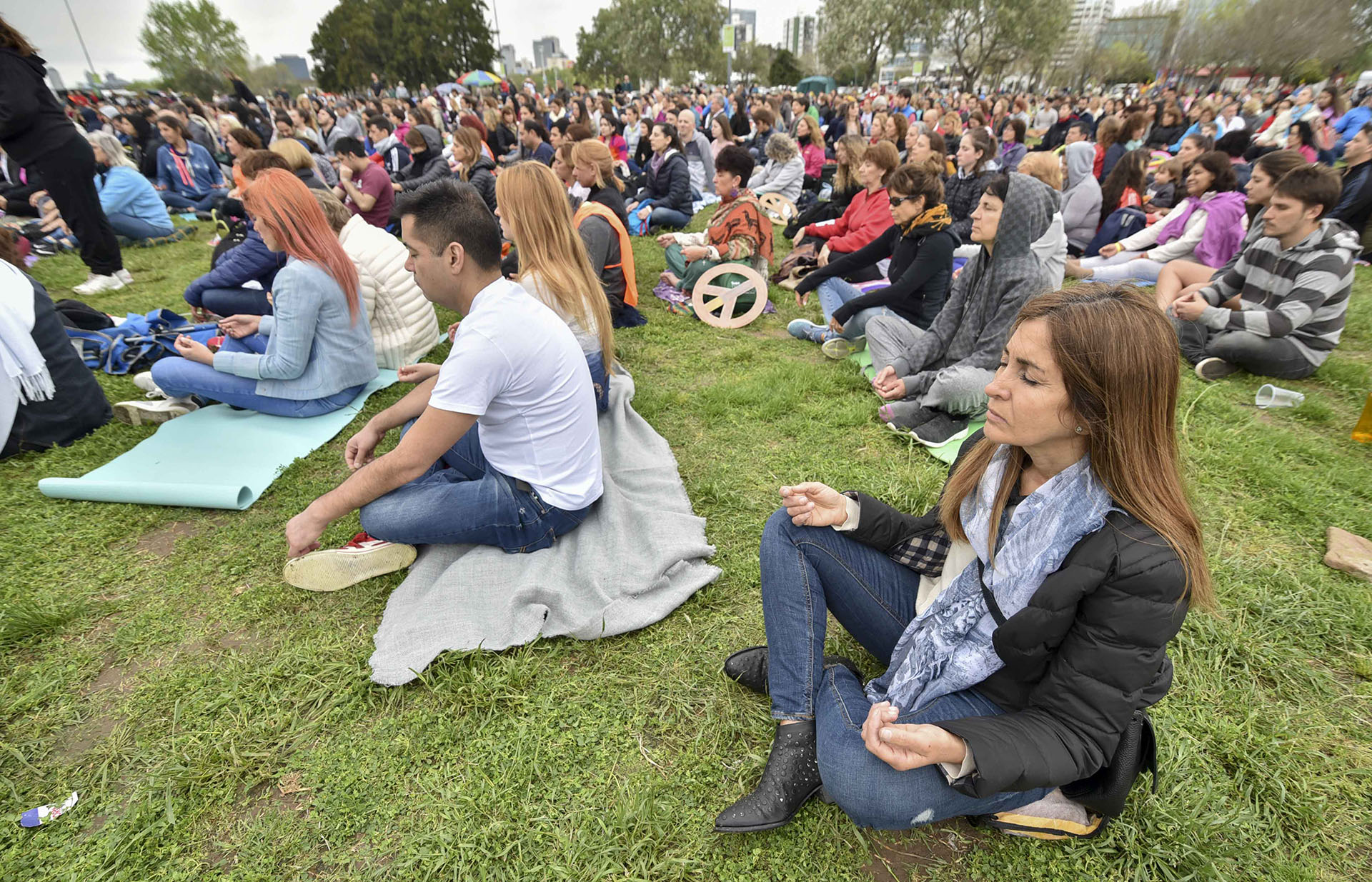 Durante la reunión se dieron técnicas de respiración y charlas temáticas de medicina ayurvédica