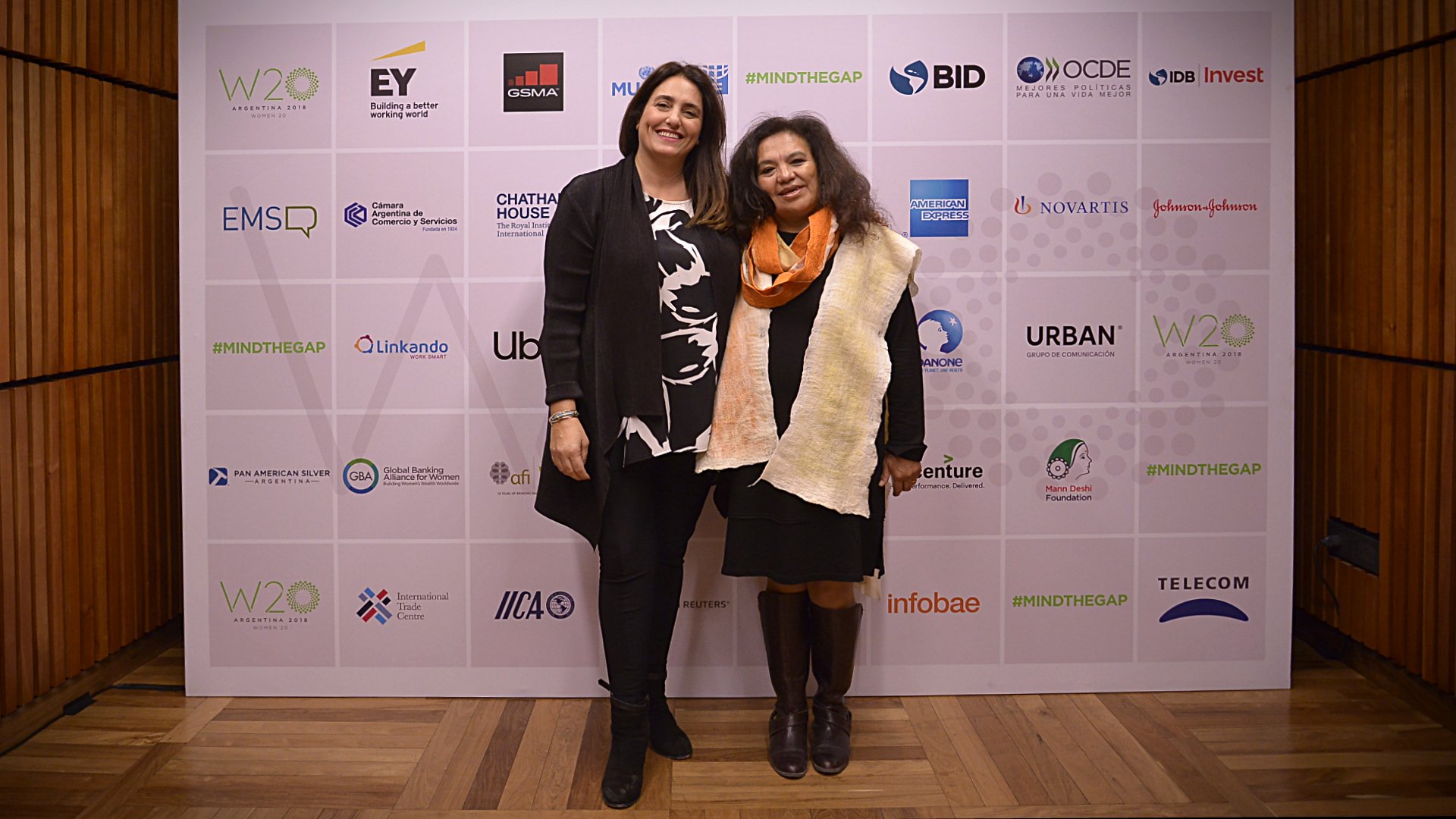 Magda Choque Vilca, de la Universidad Nacional de Jujuy; y Verónica Cheja, Ceo y fundadora de Urban Grupo de Comunicación