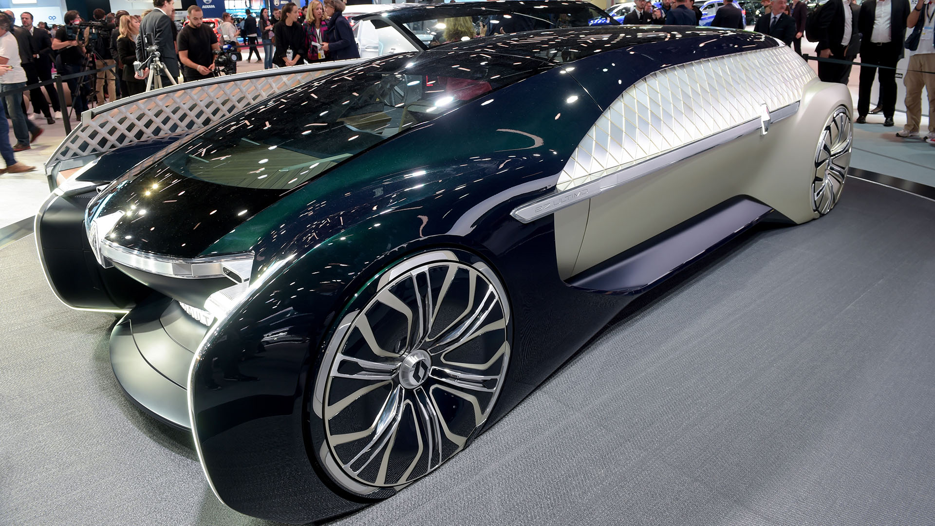 El Renault EZ-ULTIMO es el tercer prototipo en la familia del rombo de pronunciada estética y función vanguardista (AFP)