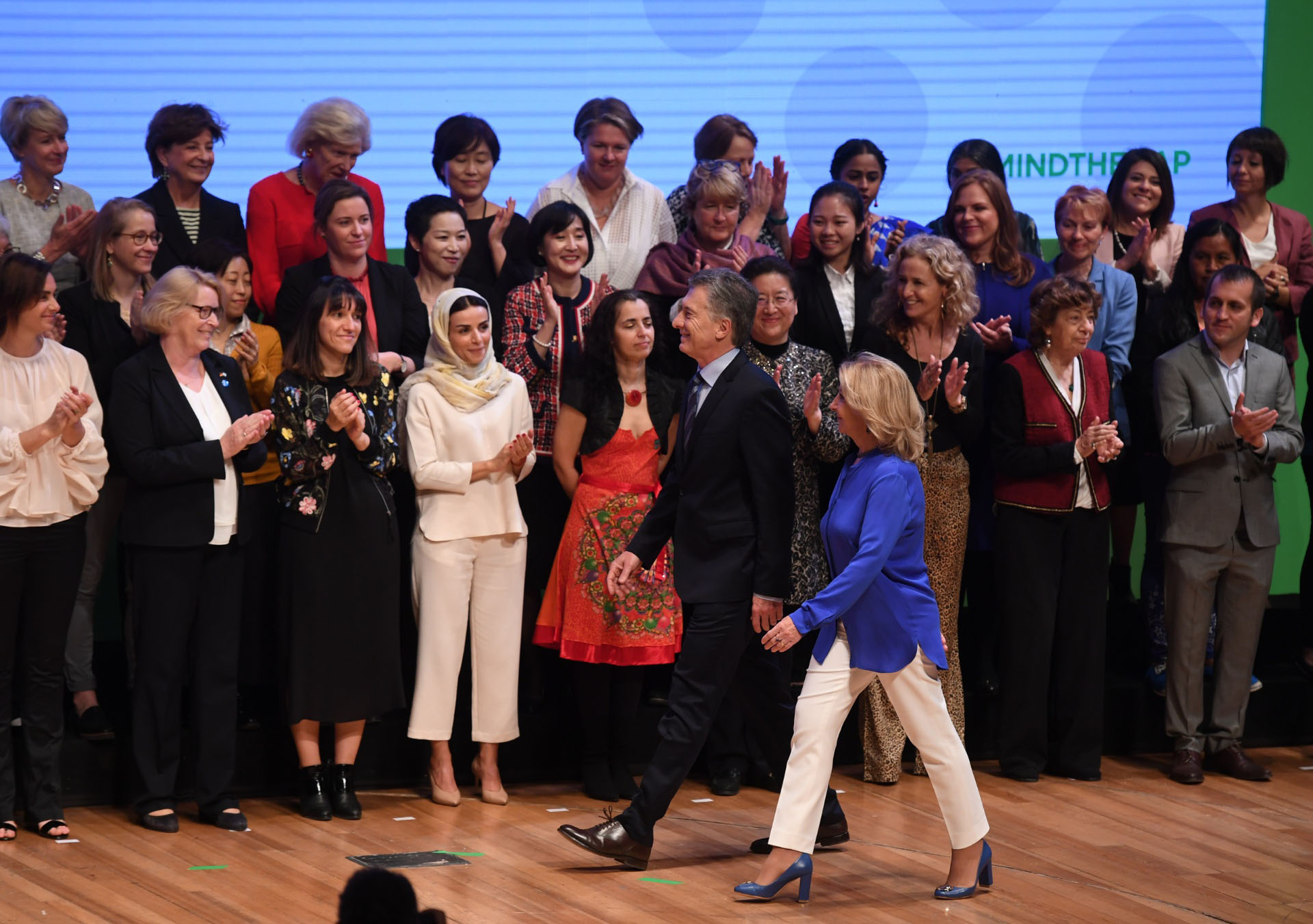 Mauricio Macri y Susana Balbo, chair del W20