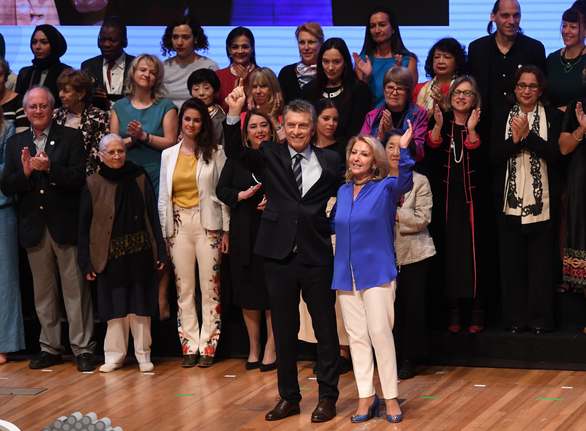 “Sí se puede”, gritaron las mujeres tras el discurso de Mauricio Macri