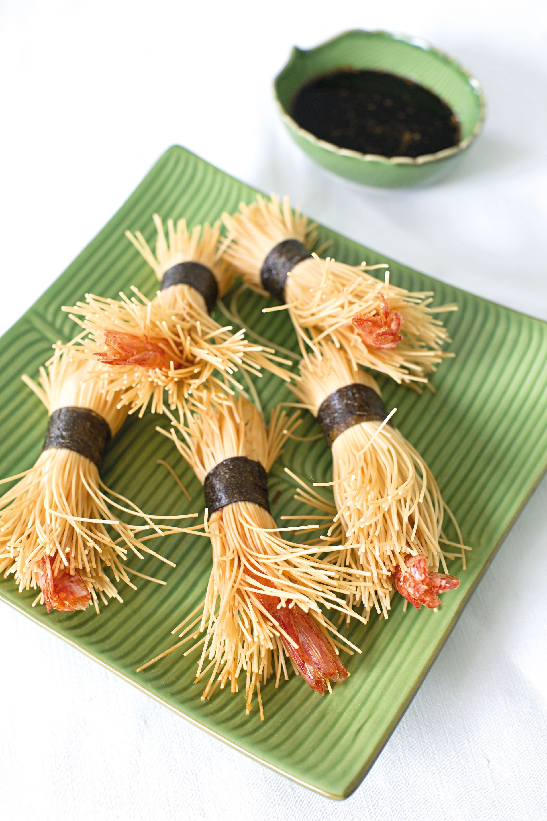 Ebi no somen age (langostinos envueltos en fideos)