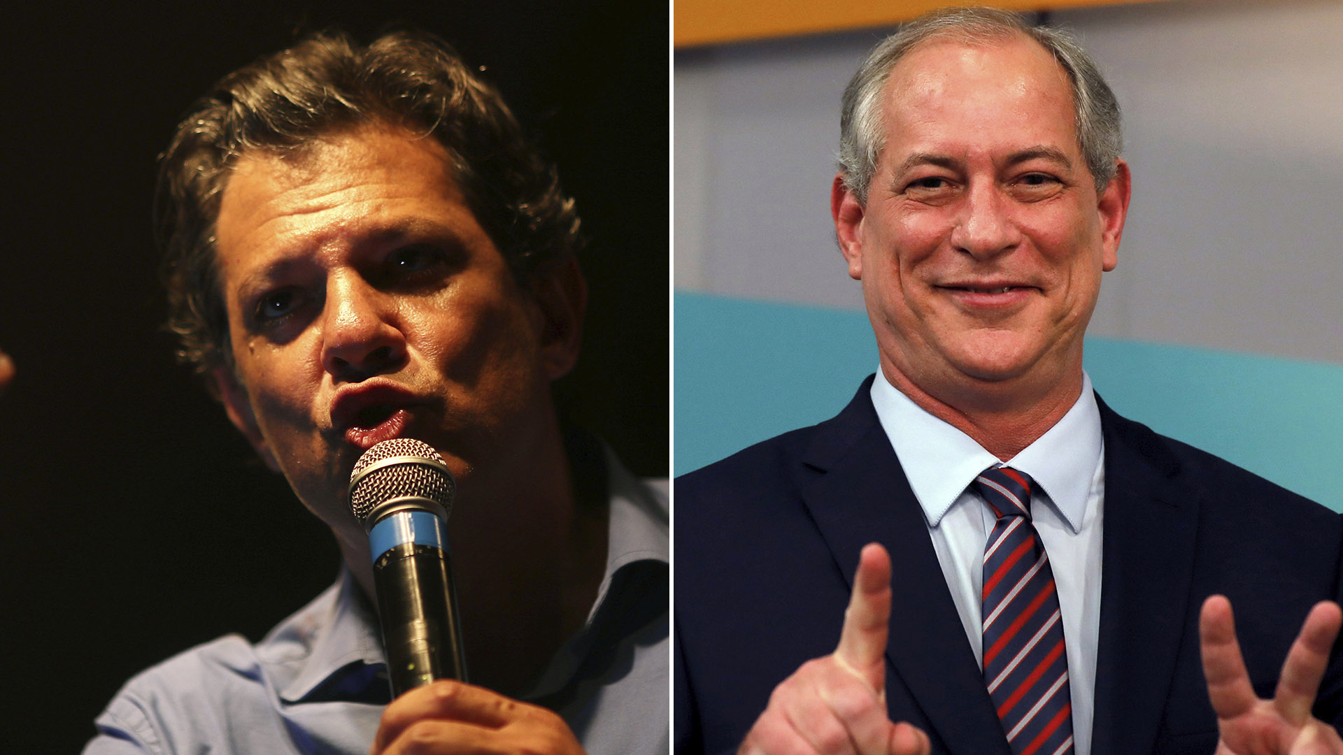 Fernando Haddad y Ciro Gomes
