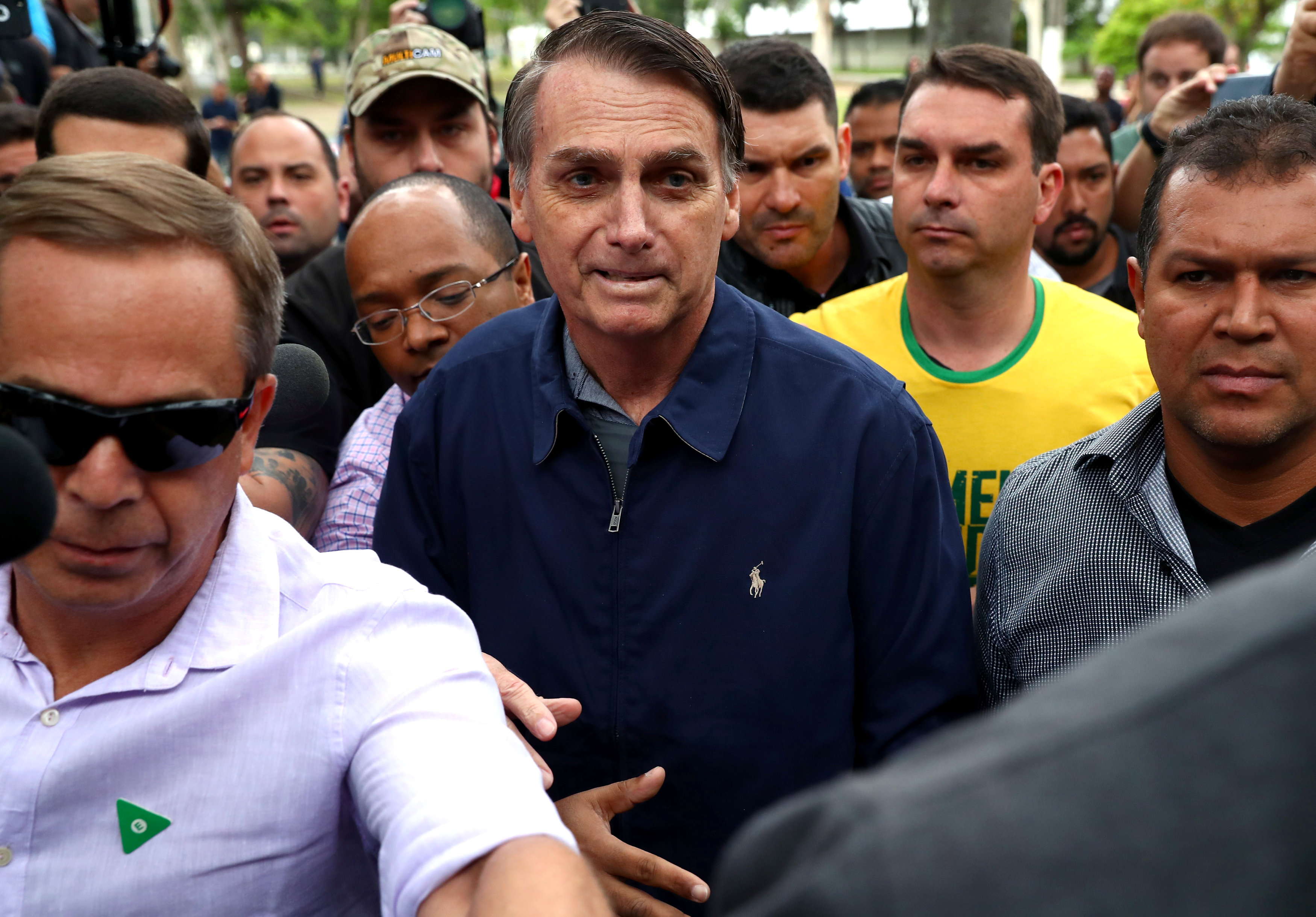 Bolsonaro le sacó una amplia diferencia a Fernando Haddad (Reuters/ Pilar Olivares)
