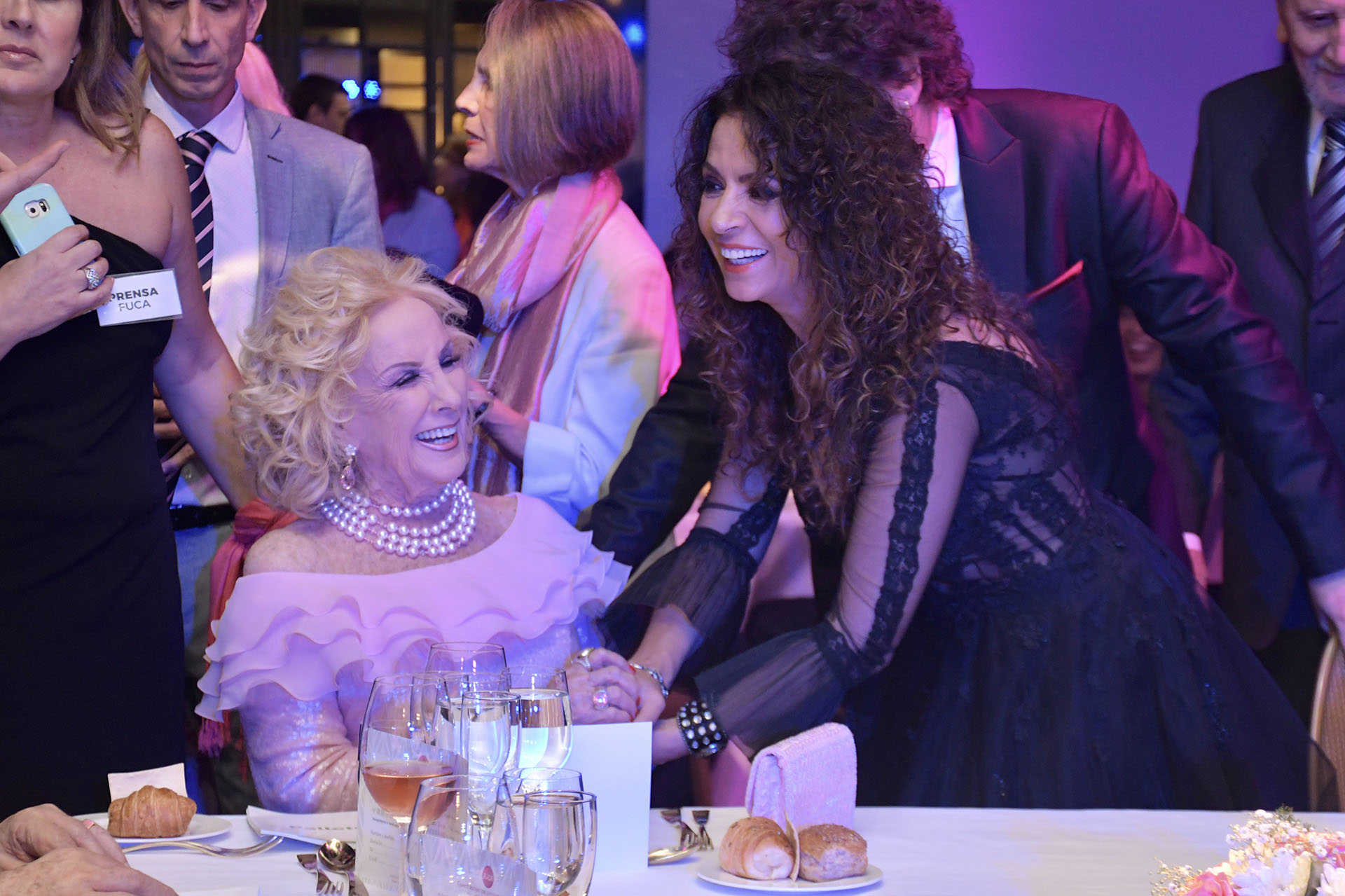 Mirtha Legrand y Patricia Sosa, compartieron mesa