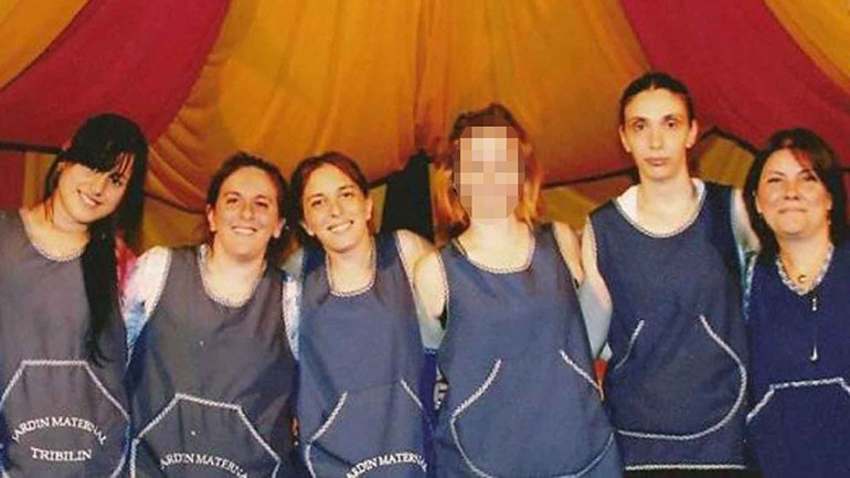 Noelia Gallardo, Gisela Diap, Yanina Gogonza, Noemí Núñez y Mariana Buchniv