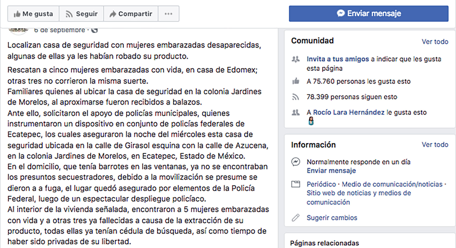 En el texto se advertía sobre la comercialización de bebés, como sucedió en uno de los casos confesados por Juan Carlos