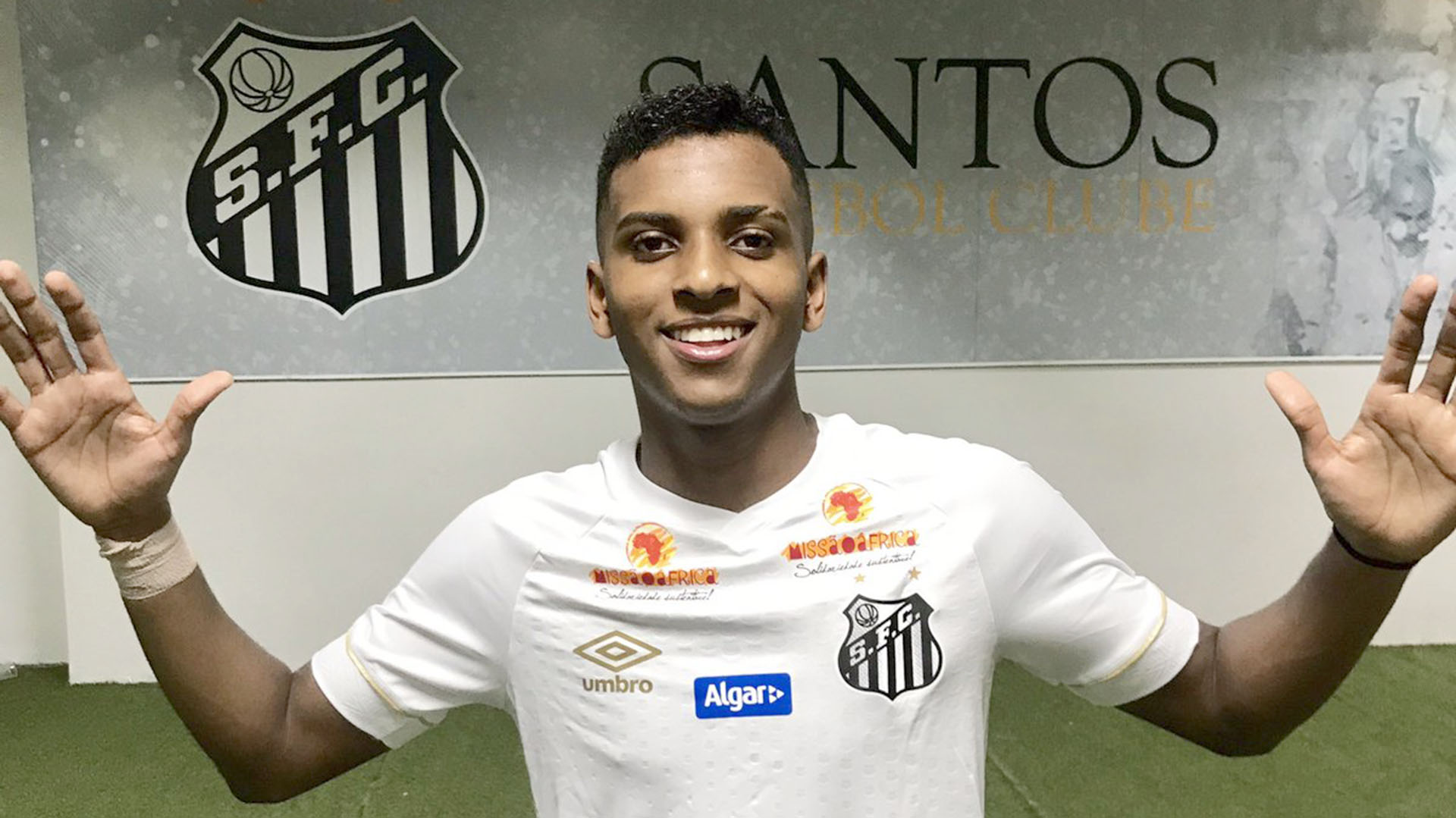 Rodrygo, jugador del Santos FC, ya fue pescado por el Real Madrid (@SantosGigante95)