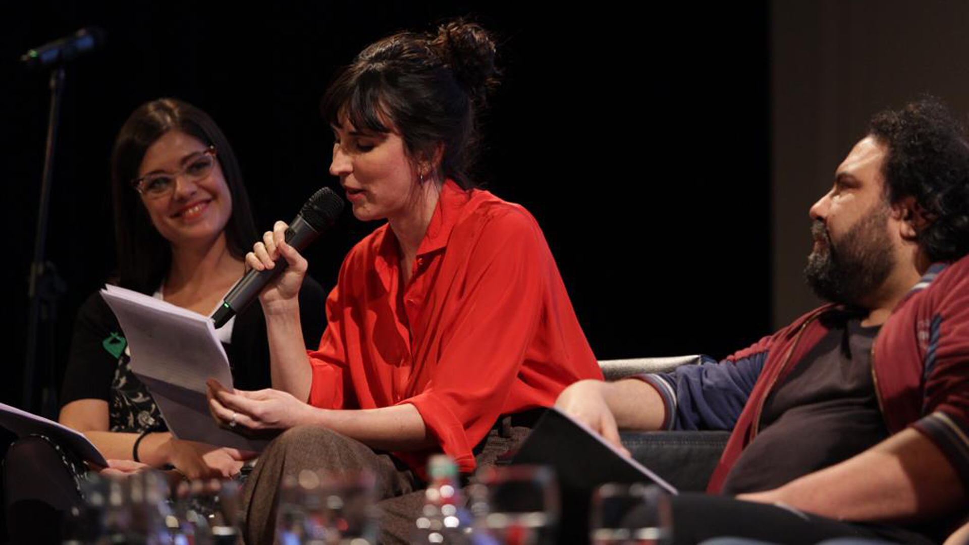 Eugenia Zicavo, Magalí Etchebarne y Martín Sancia Kawamichi